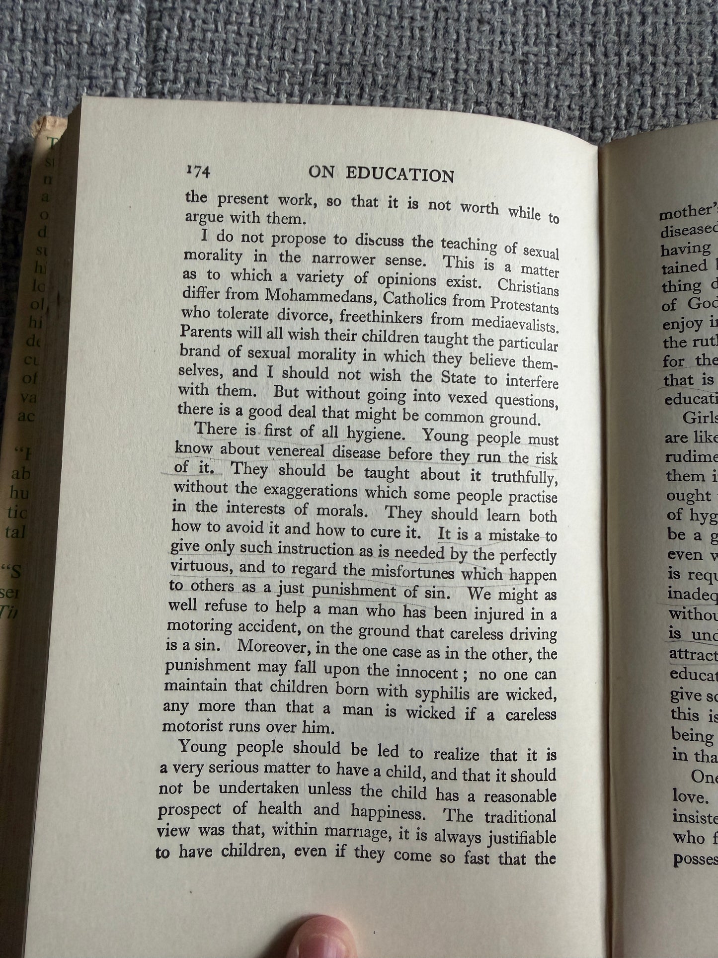 1957 On Education (Especially In Early Childhood) Bertrand Russell (George Allen & Unwin Ltd)