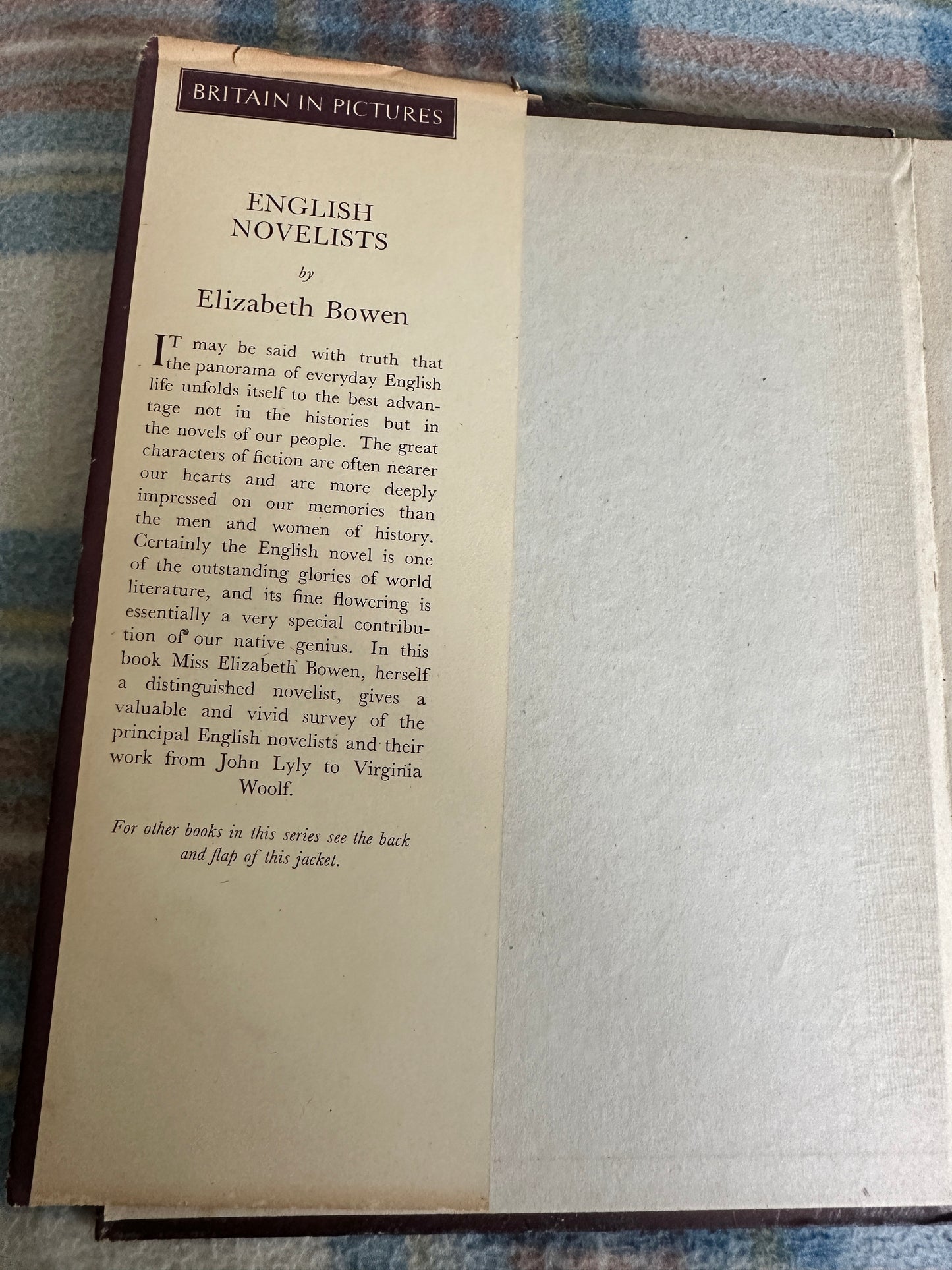 1942*1st* English Novelists - Elizabeth Bowen(Collins)