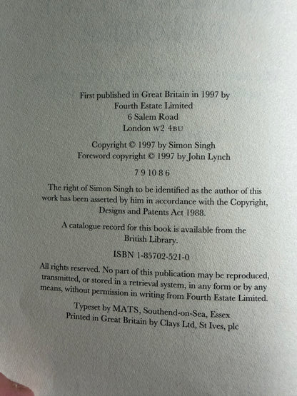 1997 Fermat’s Last Theorem - Simon Singh (Fourth Estate)