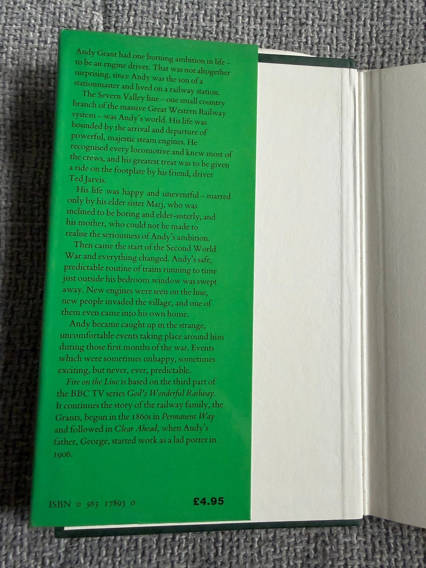 1981*1st* God’s Wonderful Railway: Fire On The Line - Avril Rowlands (BBC Books)