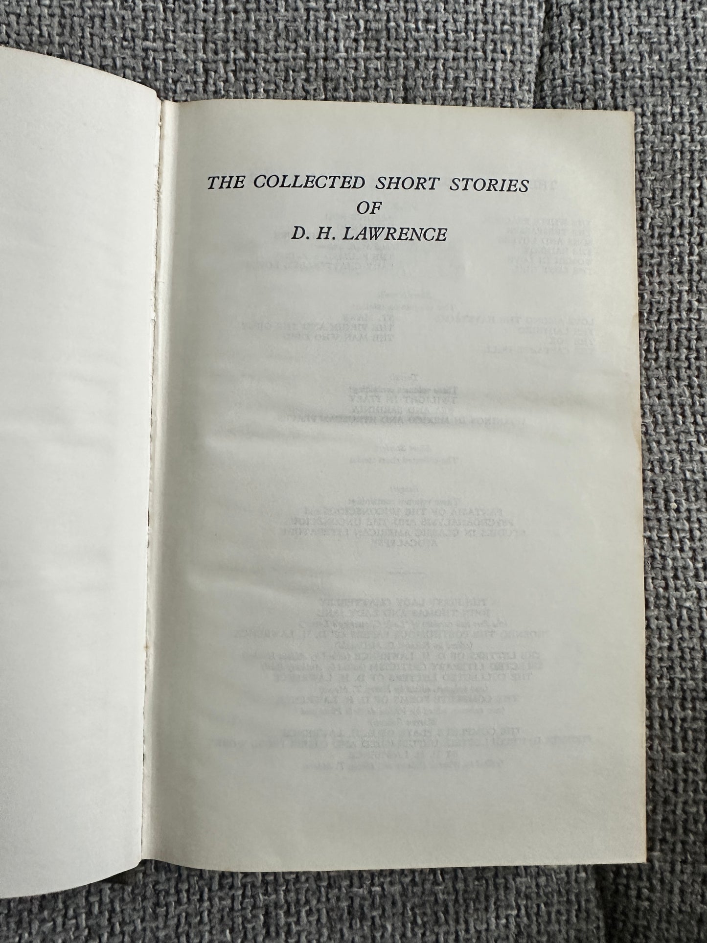 1974 The Collected Short Stories D. H. Lawrence(Book Club)