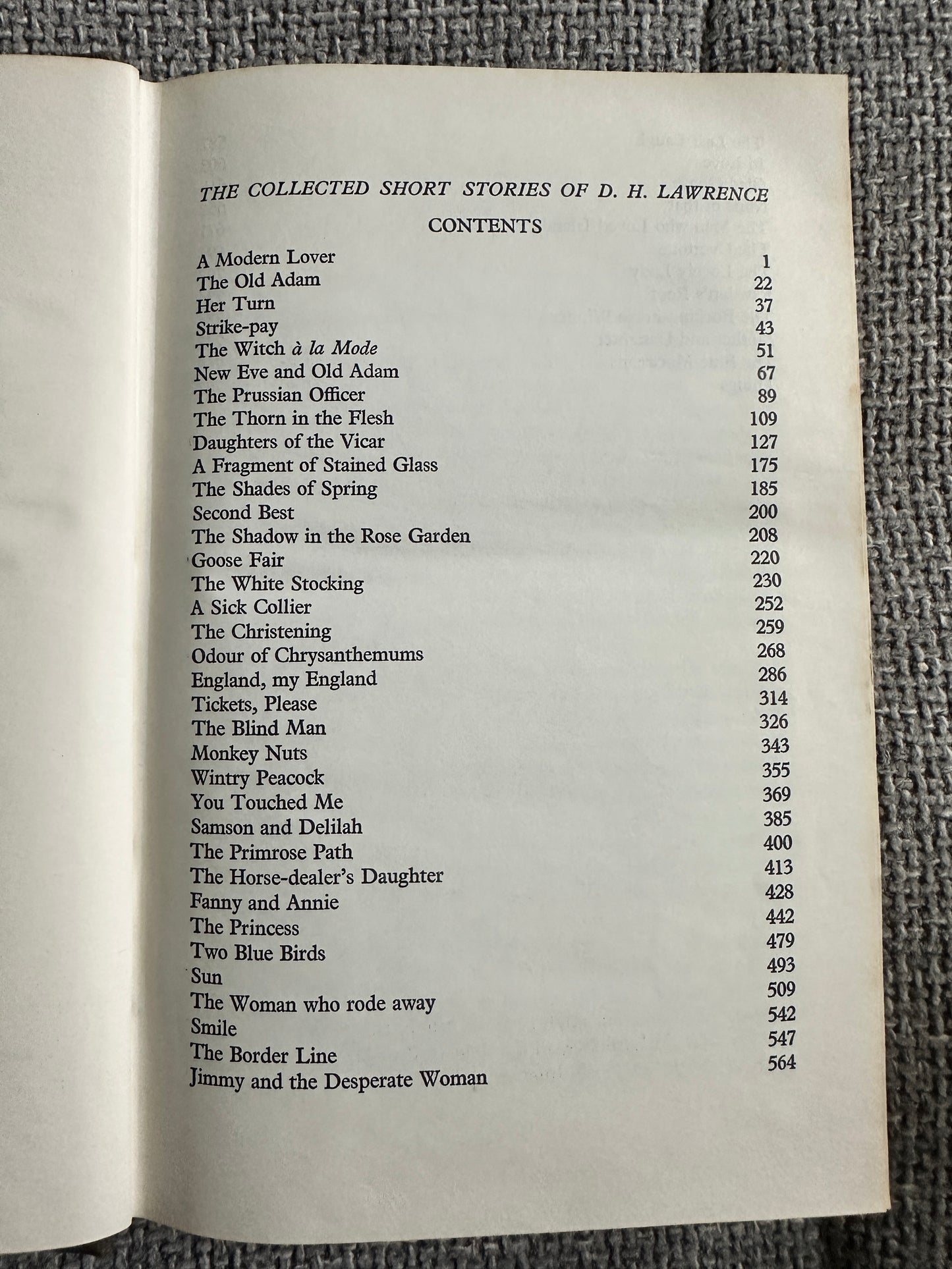 1974 The Collected Short Stories D. H. Lawrence(Book Club)