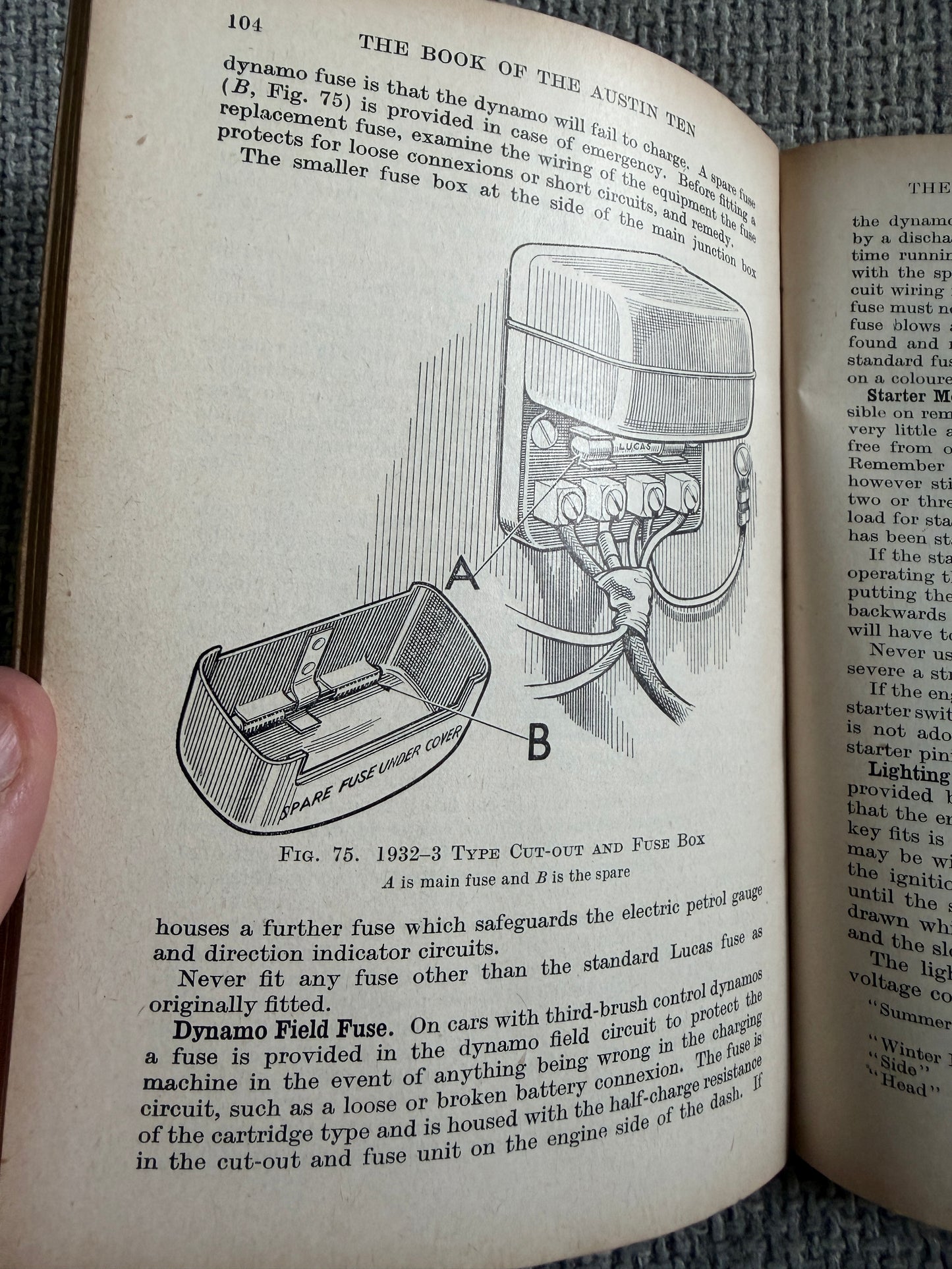 1950 The Book Of The Austin Ten - Staton Abbey (Sir Isaac Pitman & Sons Ltd)
