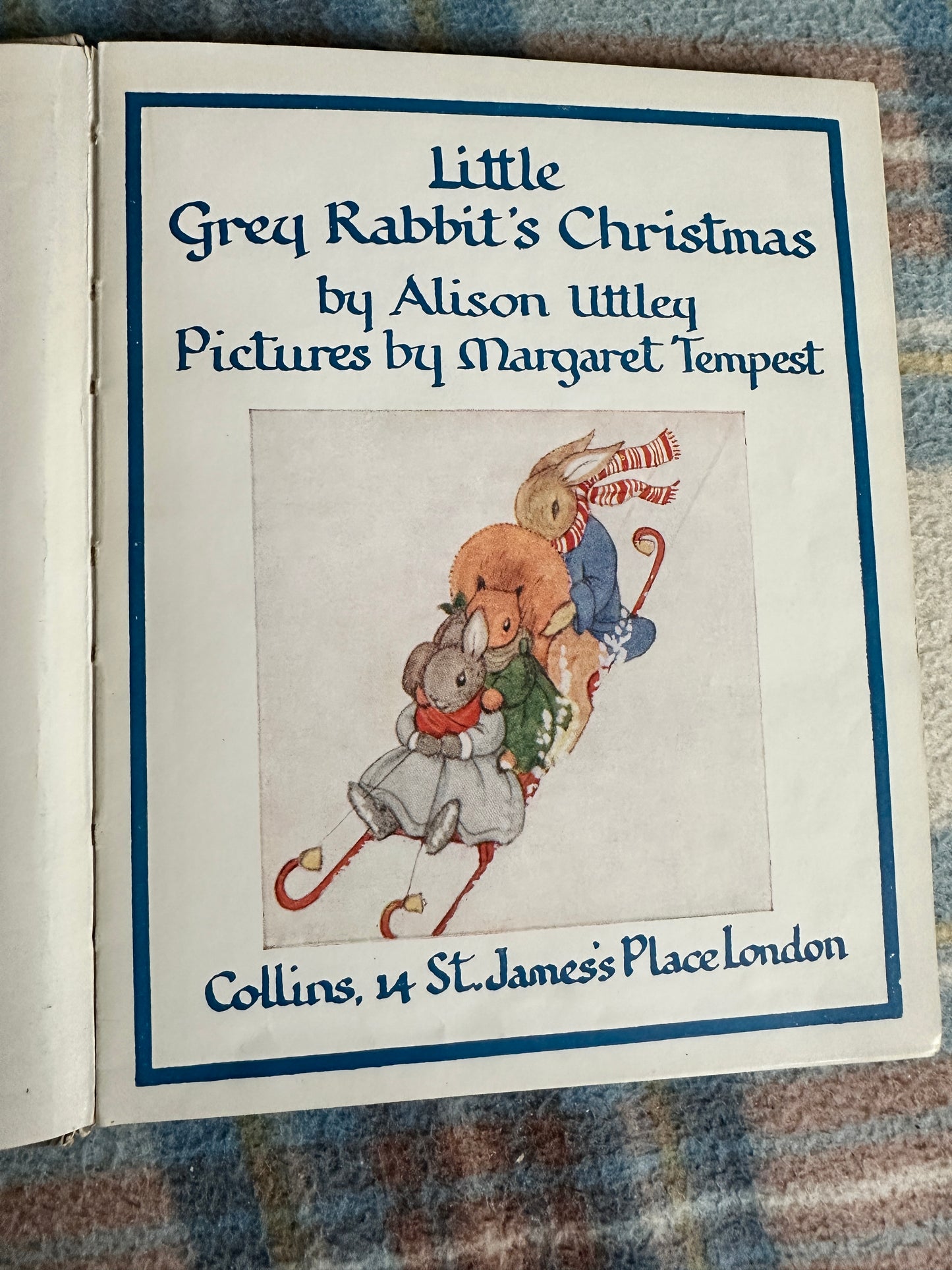 1955 Little Grey Rabbit’s Christmas - Alison Uttley(Margaret Tempest illustration)Collins