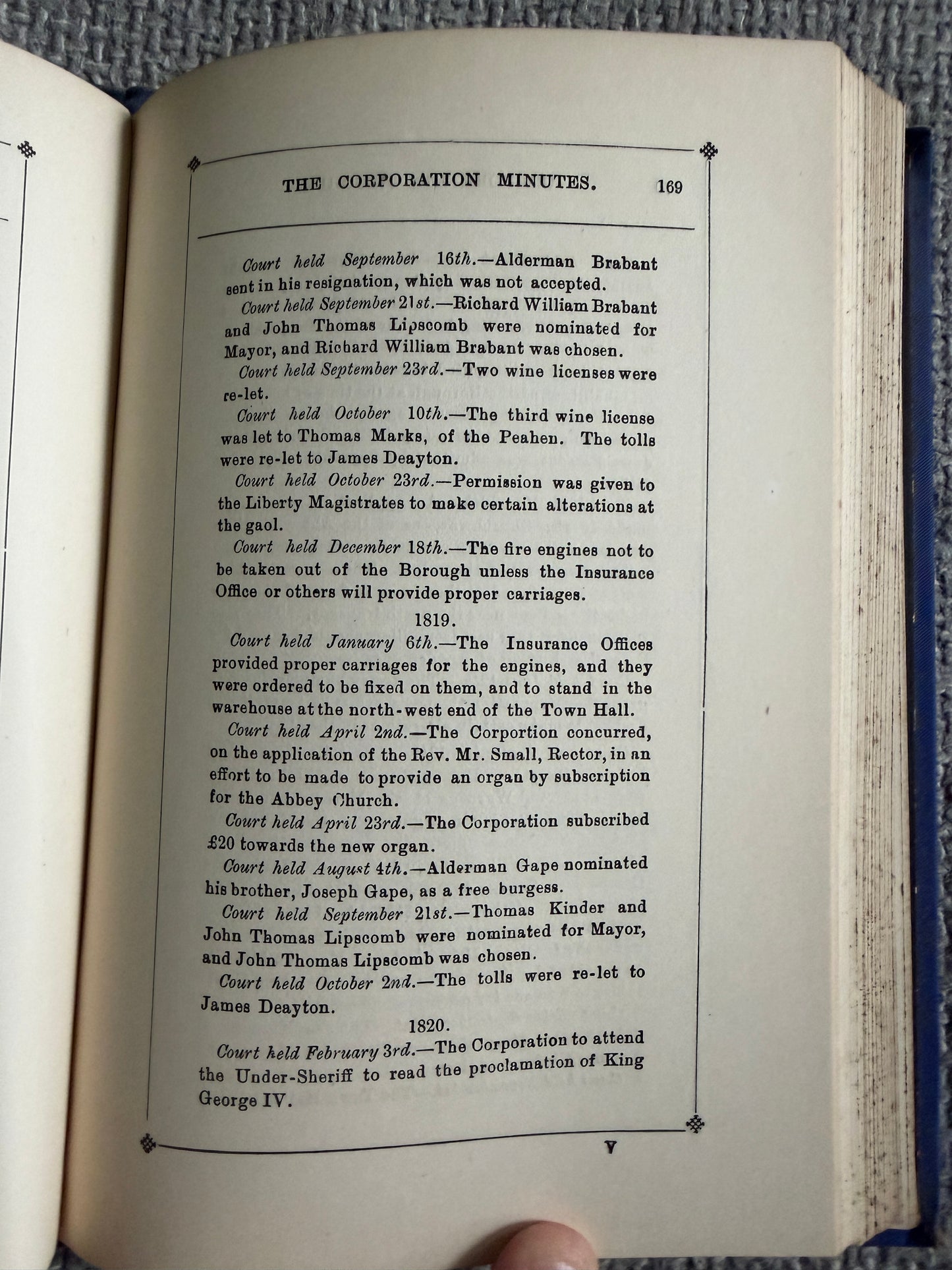 1890 The Corporation Records Of St. Albans - A. E. Gibbs (Gibbs & Bamforth)