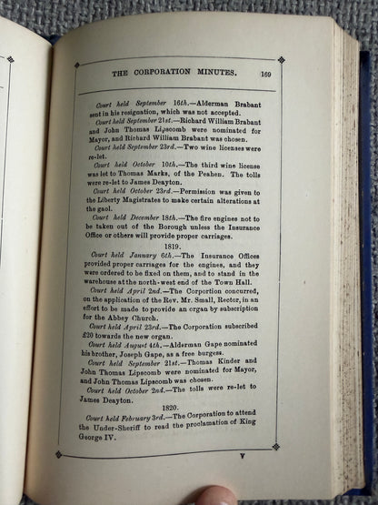 1890 The Corporation Records Of St. Albans - A. E. Gibbs (Gibbs & Bamforth)