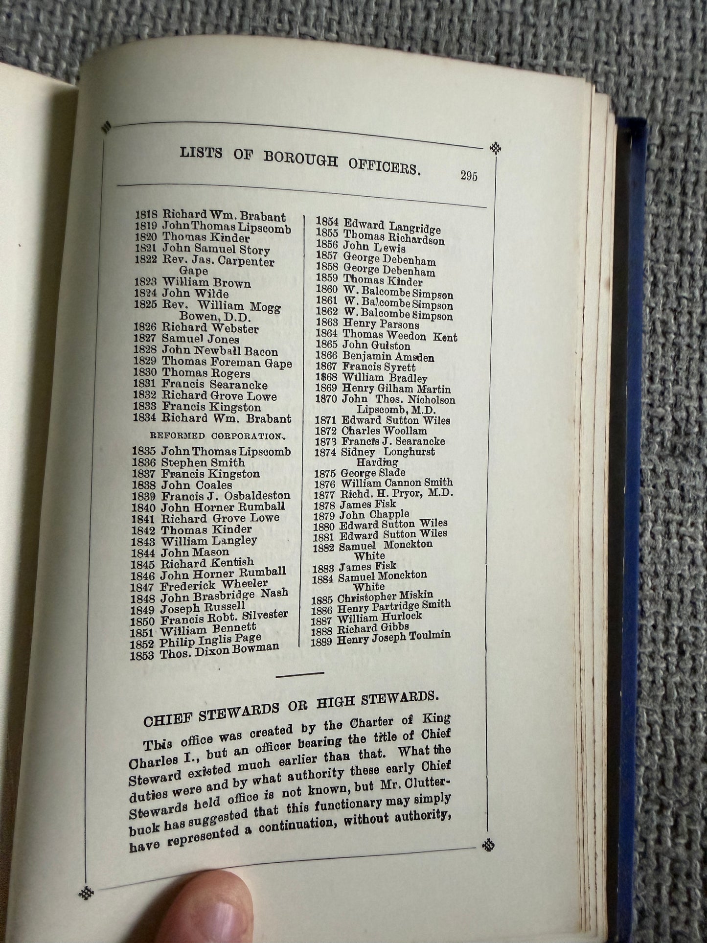 1890 The Corporation Records Of St. Albans - A. E. Gibbs (Gibbs & Bamforth)