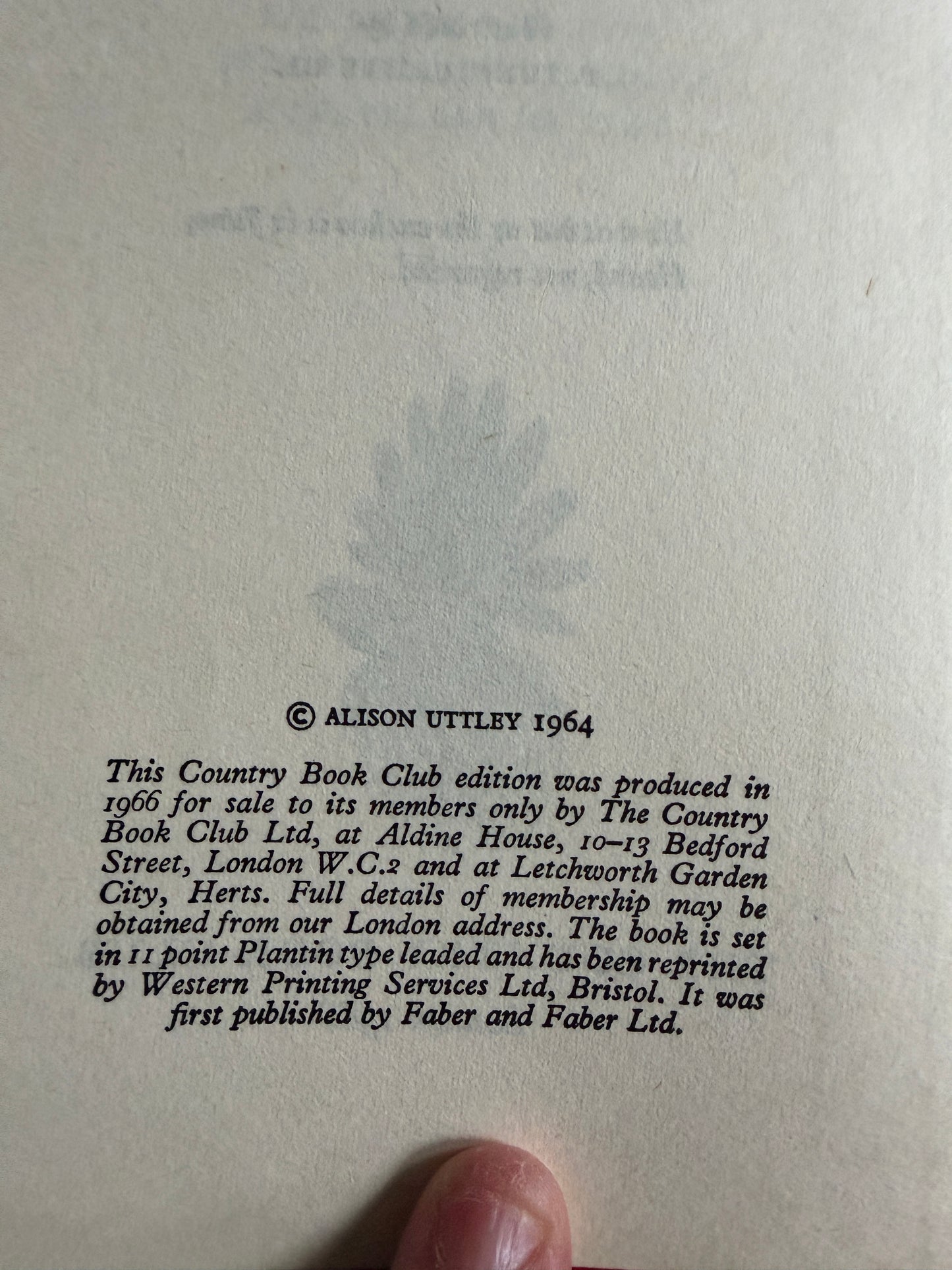 1966 Cuckoo In June - Alison Uttley (C. F. Tunnicliffe illust) The Country Book Club