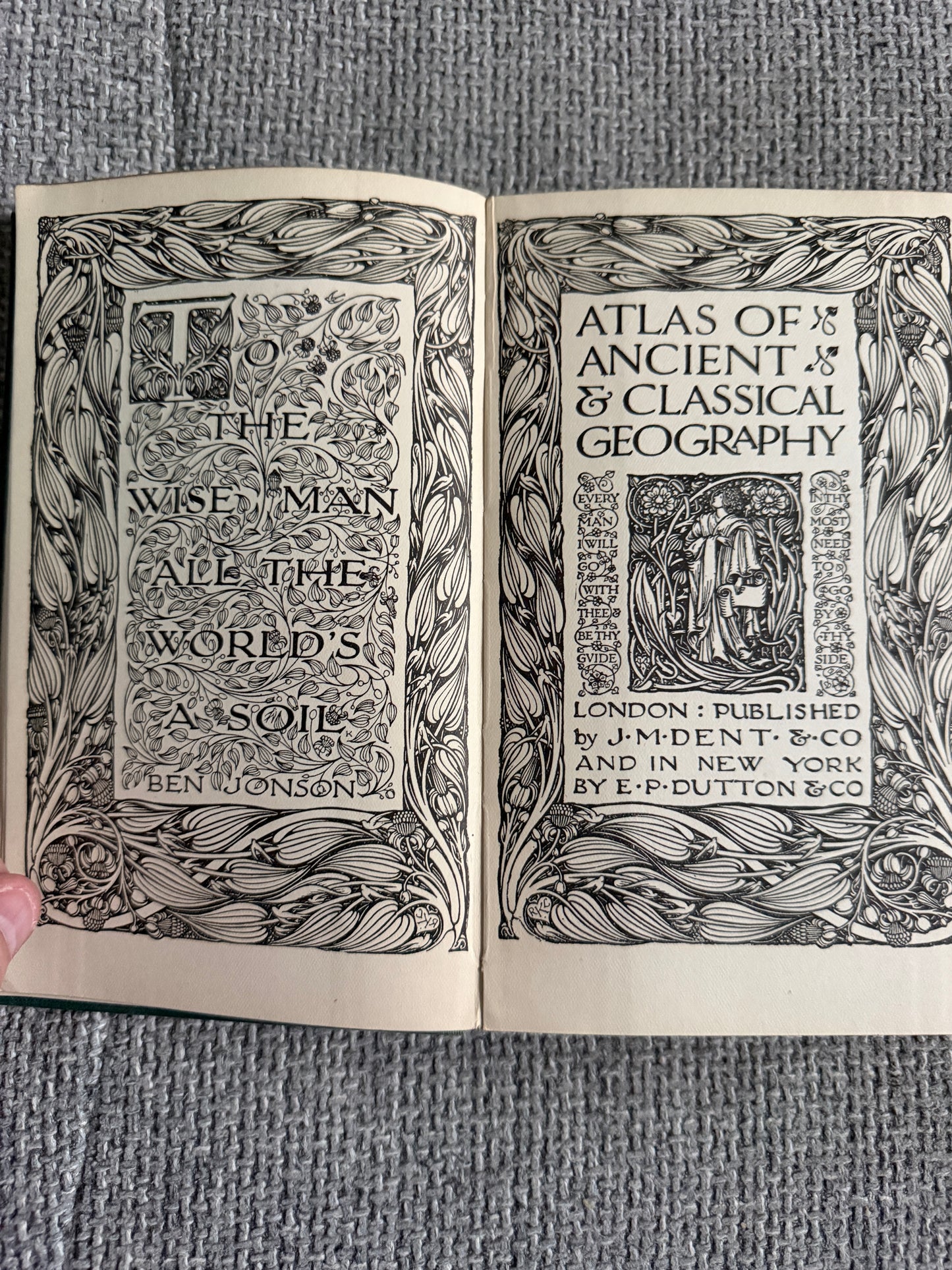 1909 Atlas Of Ancient & Classical Geography (J. M. Dent & Co) Maps etc.