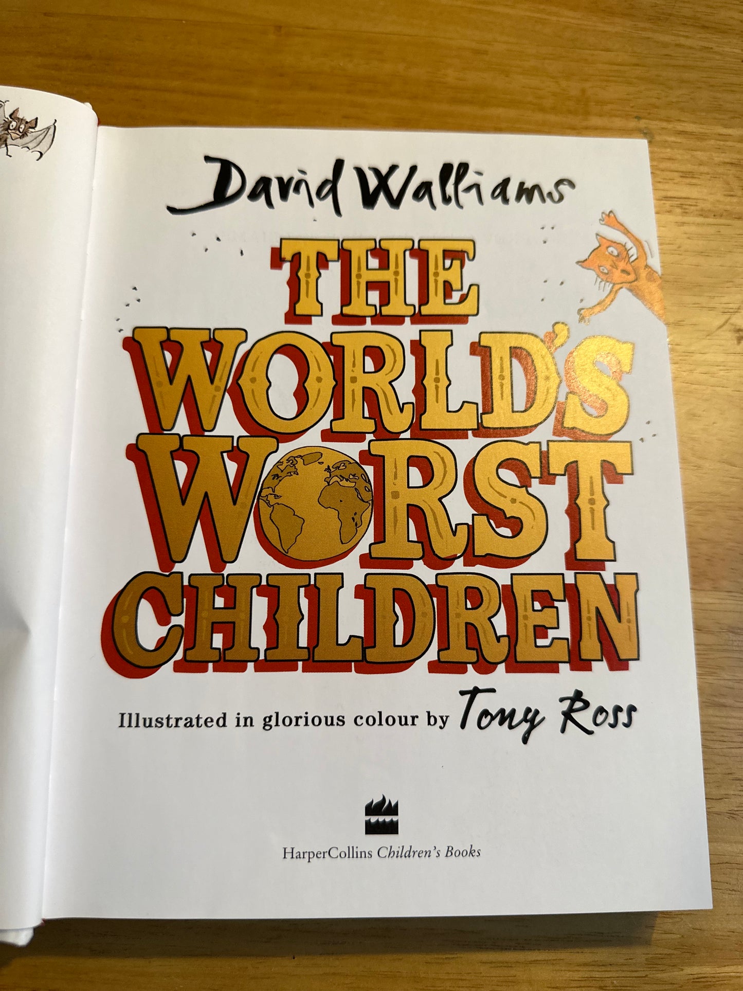 2016*1st* The World’s Worst Children - David Walliams(Tony Ross illustration) HarperCollins hardback good jacket