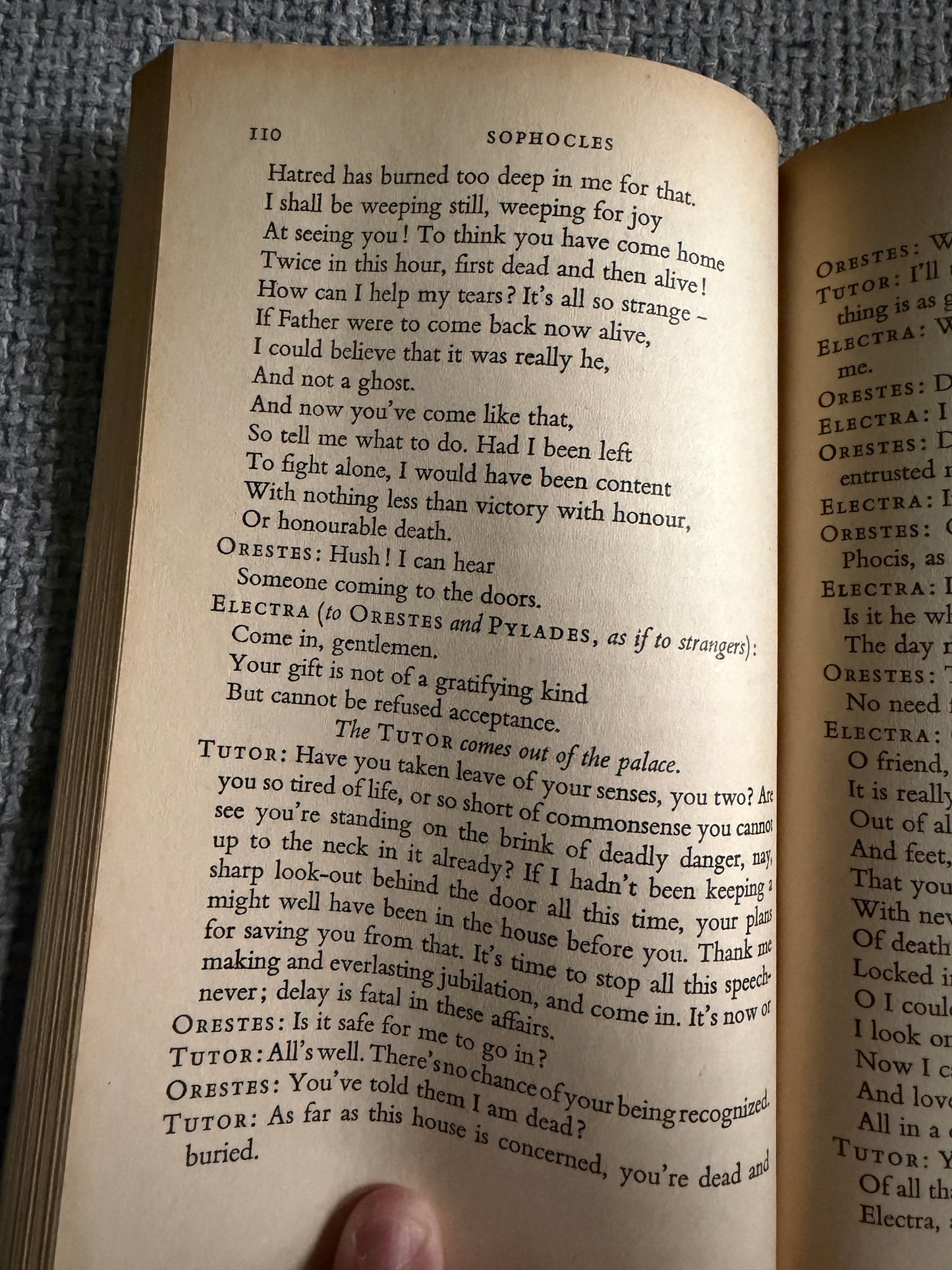 1954 Electra & Other Plays translated by E. F. Watling (Penguin Classics)