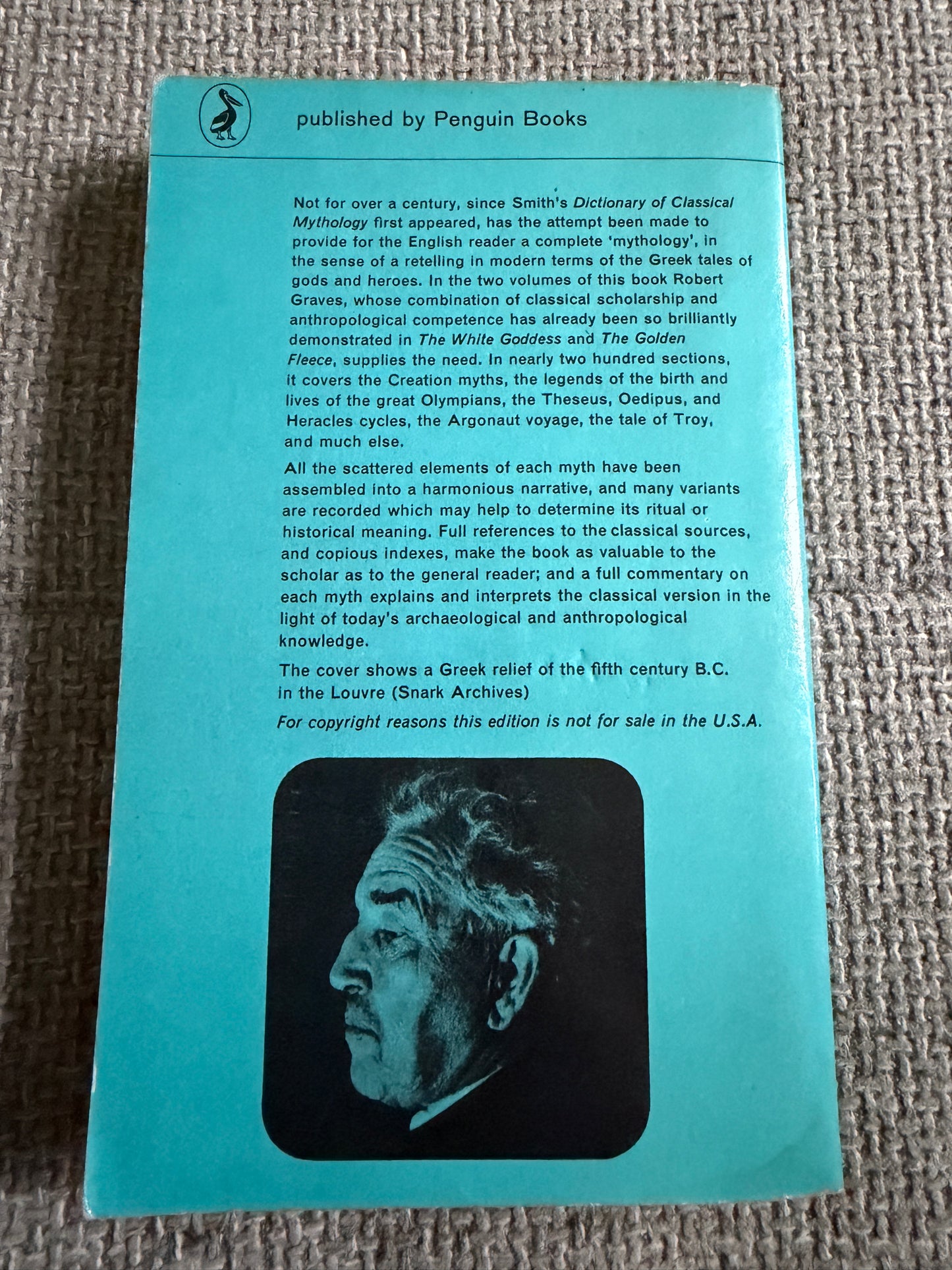 1964 The Greek Myths: 1 - Robert Graves (Pelican Original)