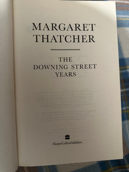 1993*1st* The Downing Street Years - Margaret Thatcher(HarperCollins)