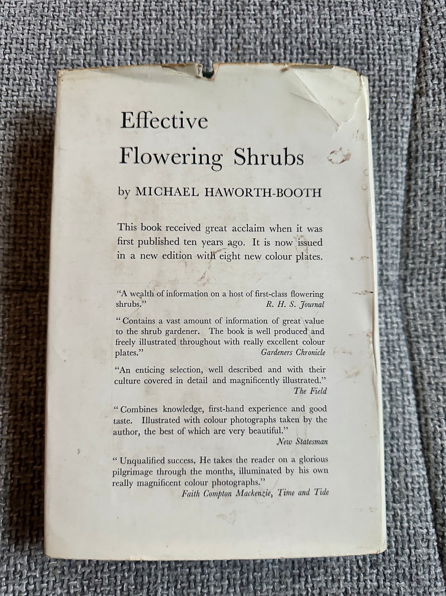 1962 Effective Flowering Shrubs - Michael Haworth-Booth(Collins)