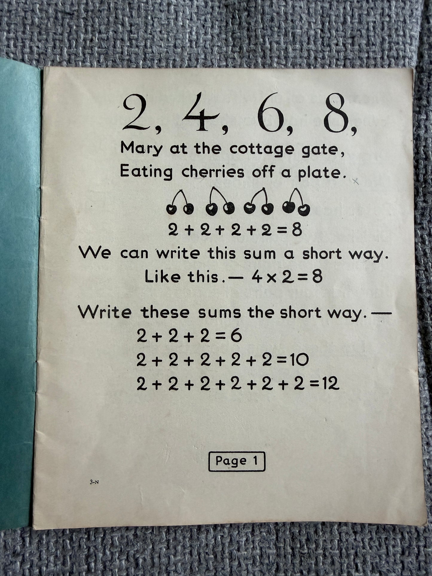 1940 The Peg Family Number Books No.3  (MacMillan & Co Ltd)