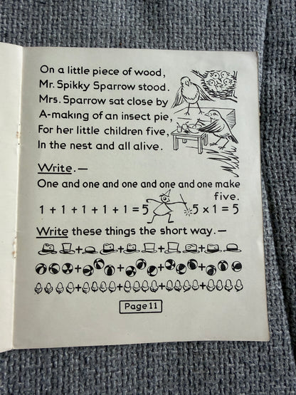 1940 The Peg Family Number Books No.3  (MacMillan & Co Ltd)