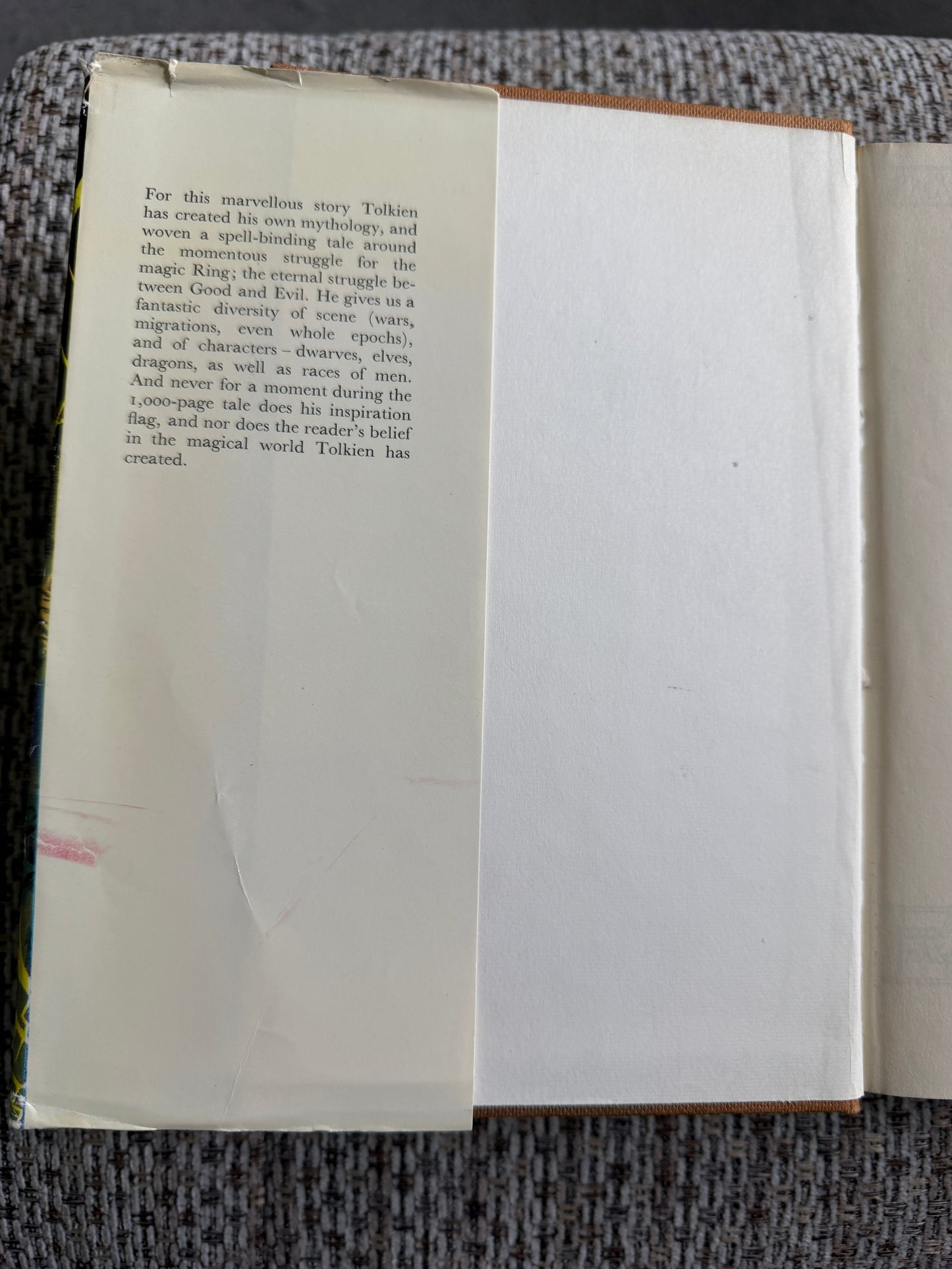 1974 The Lord Of The Rings -J. R. R. Tolkien (3-in-1 Book) Hardback (Book Club Associates)