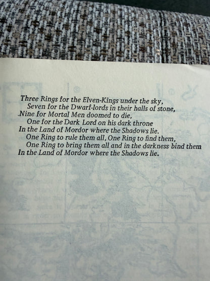 1974 The Lord Of The Rings -J. R. R. Tolkien (3-in-1 Book) Hardback (Book Club Associates)