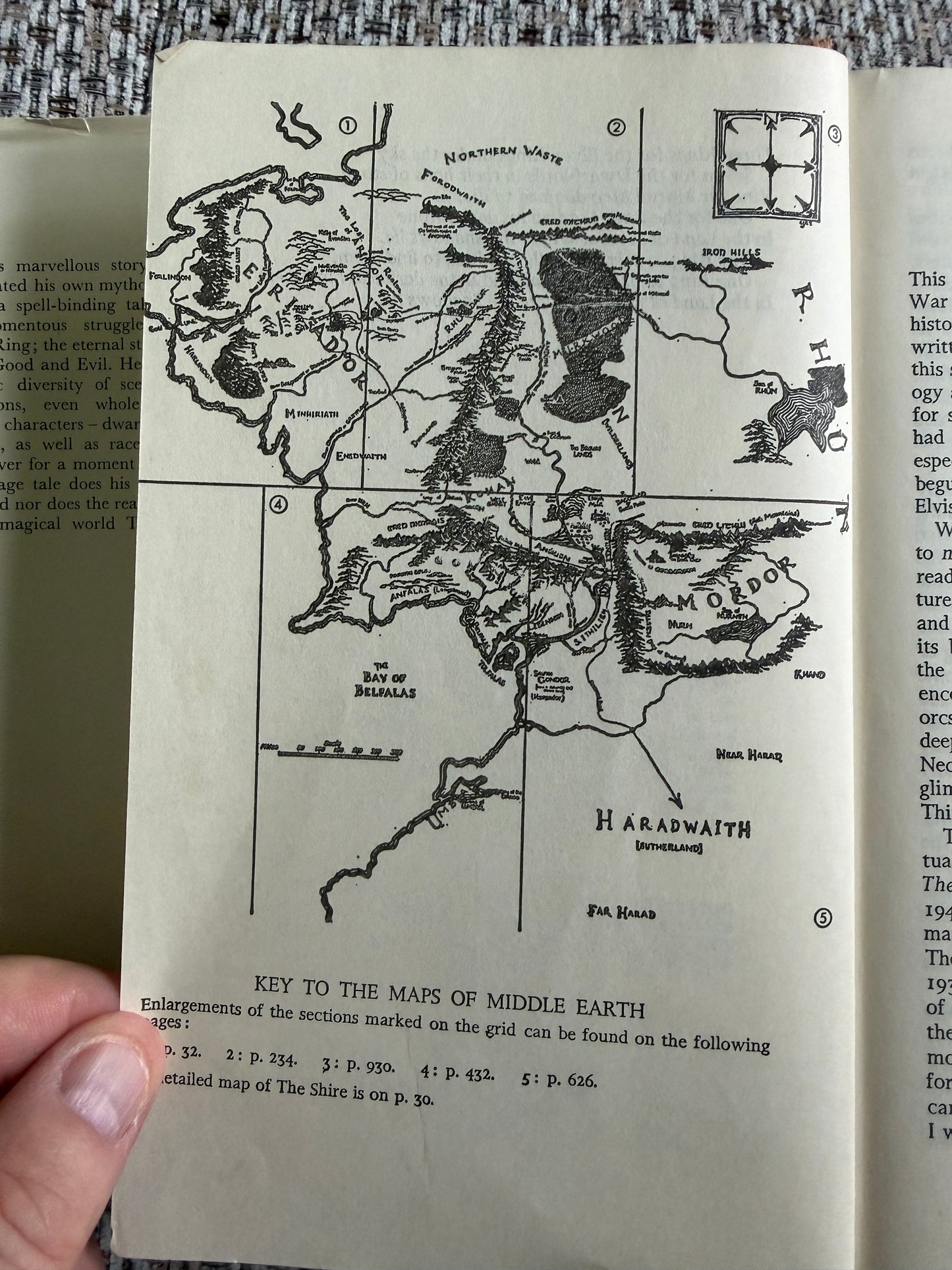 1974 The Lord Of The Rings -J. R. R. Tolkien (3-in-1 Book) Hardback (Book Club Associates)
