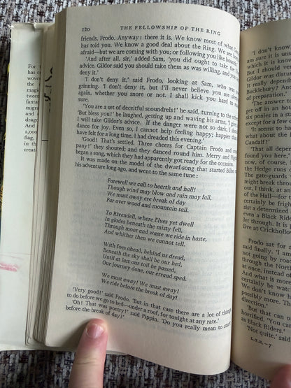1974 The Lord Of The Rings -J. R. R. Tolkien (3-in-1 Book) Hardback (Book Club Associates)