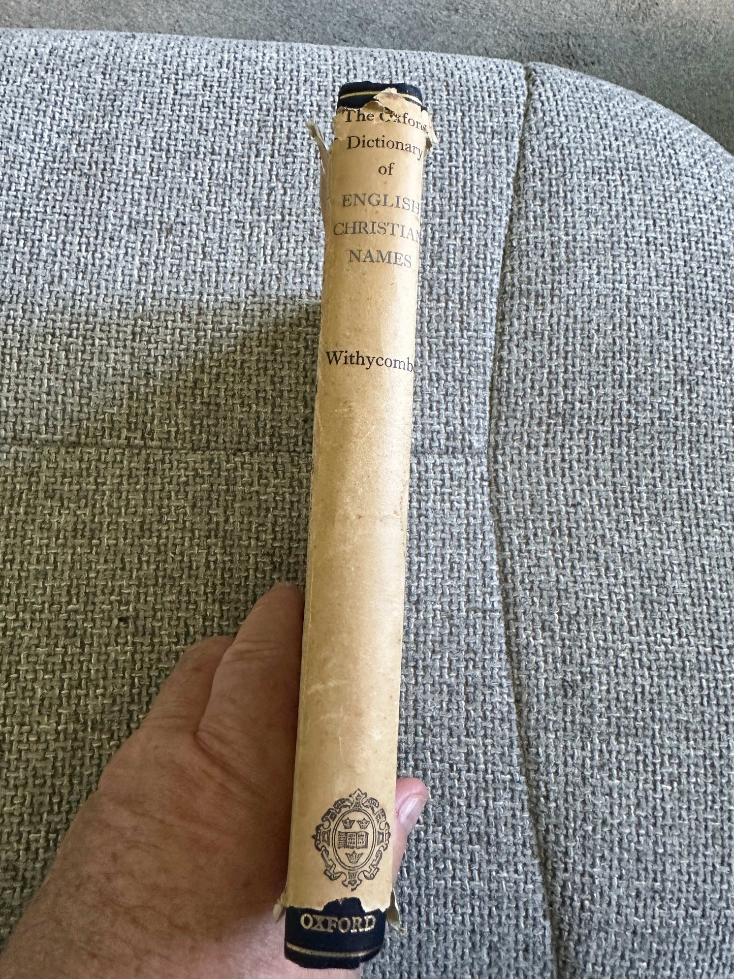 1945*1st* The Oxford Dictionary Of English Christian Names - E. G. Withycombe (Clarendon Press Oxford)