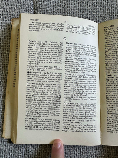 1945*1st* The Oxford Dictionary Of English Christian Names - E. G. Withycombe (Clarendon Press Oxford)