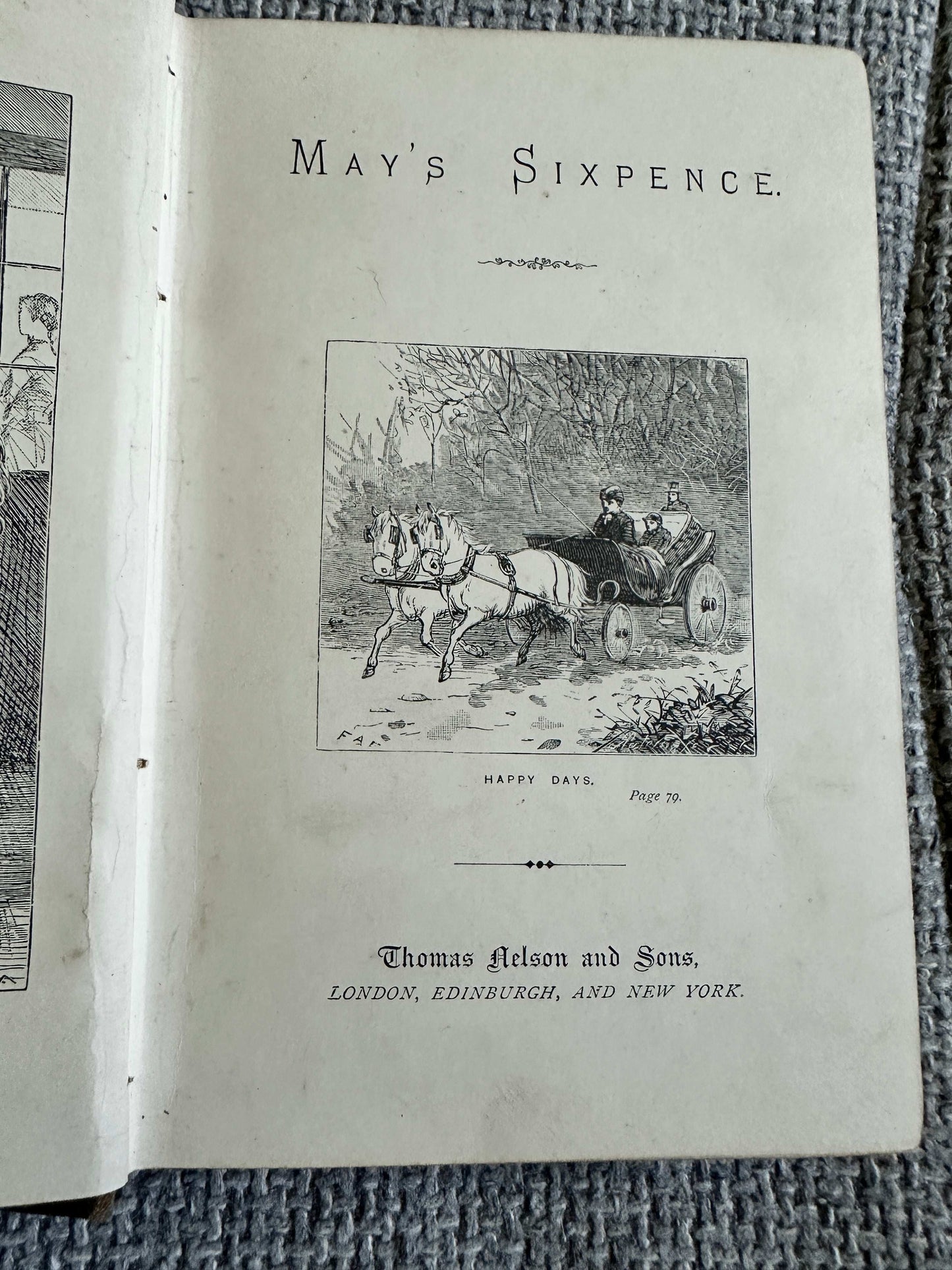 1886 May’s Sixpence Or Waste Not, Want Not - M. A. Paull (Thomas Nelson & Sons)