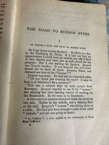 1940 The Road To Buenos Ayres - Albert Londres(Constable & Co Ltd)