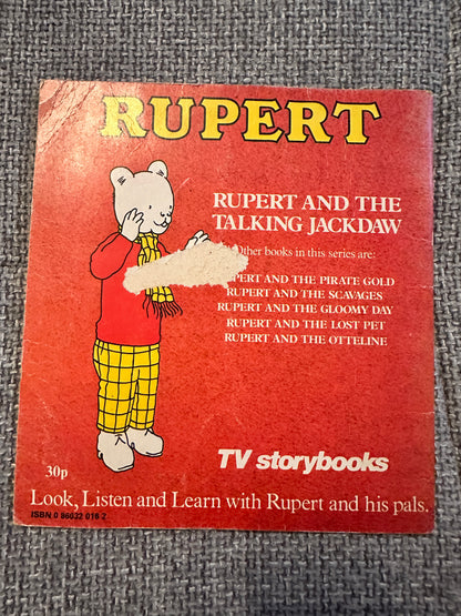 1976 Rupert & The Talking Jackdaw - Jennifer Chandler(Mick Wells illustrated)Beaverbrook Newspapers Ltd