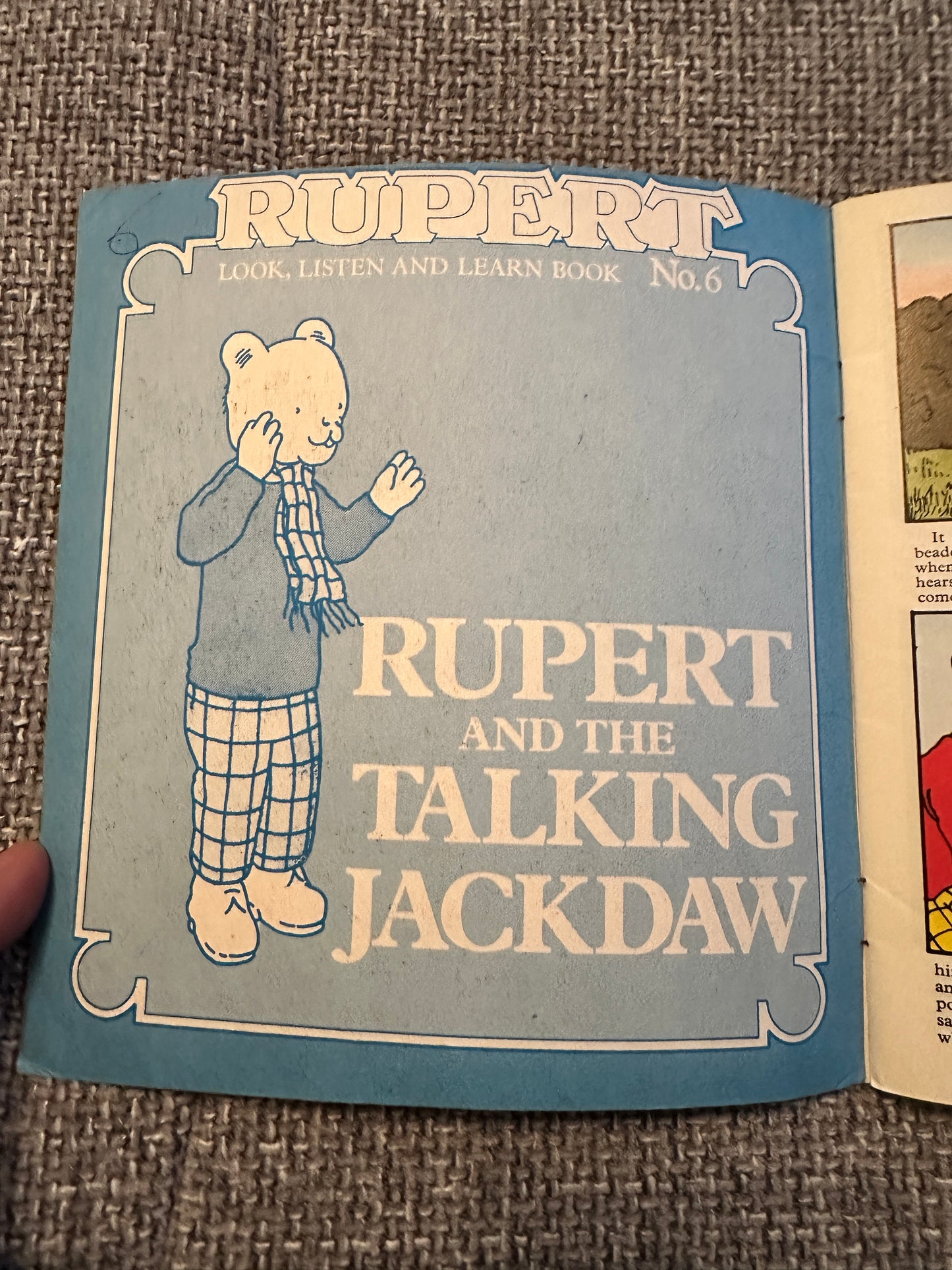 1976 Rupert & The Talking Jackdaw - Jennifer Chandler(Mick Wells illustrated)Beaverbrook Newspapers Ltd