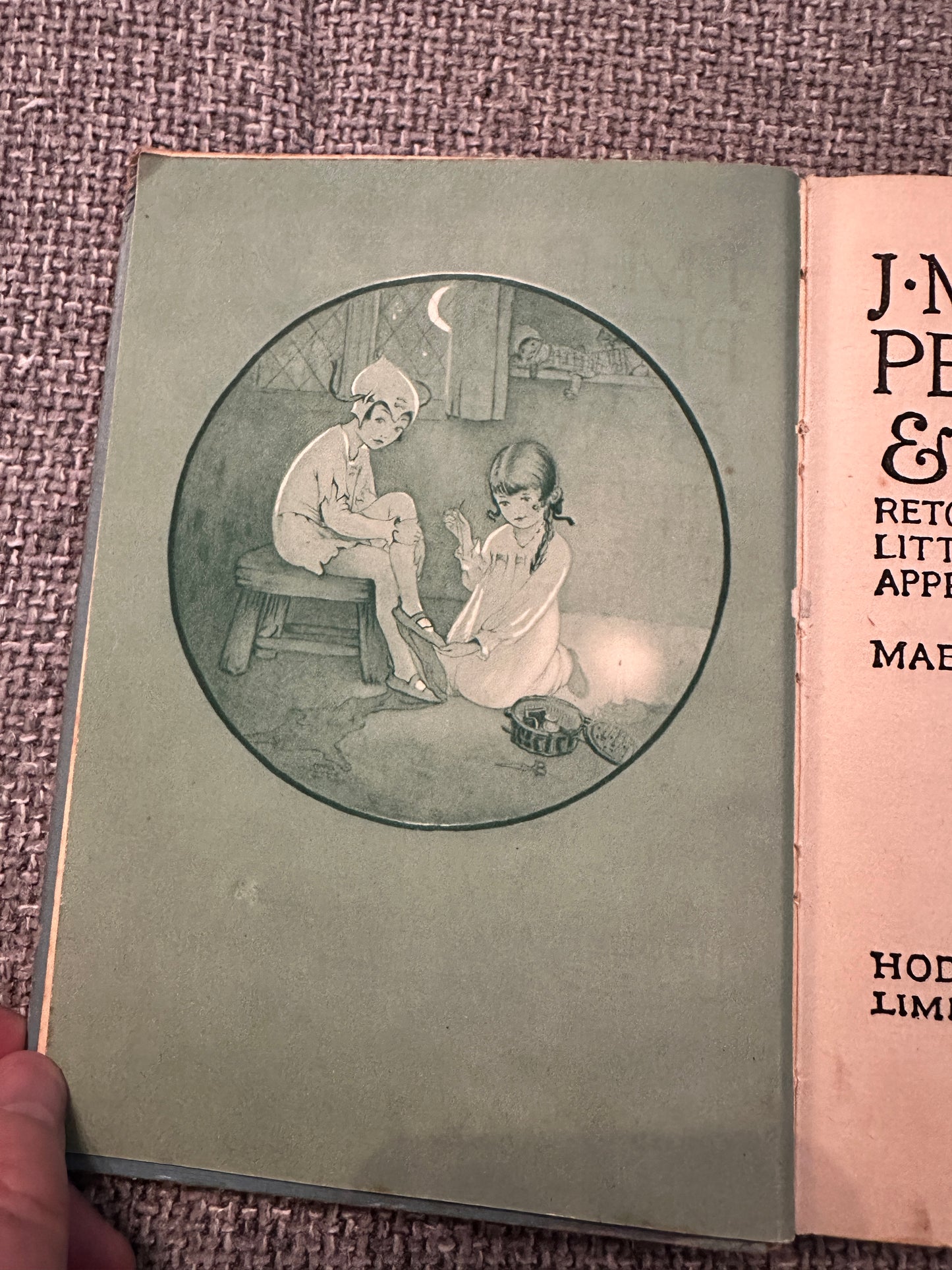 1946 J. M. Barrie’s Peter Pan & Wendy retold by May Byron(Mabel Lucie Attwell Illust)Hodder & Stoughton