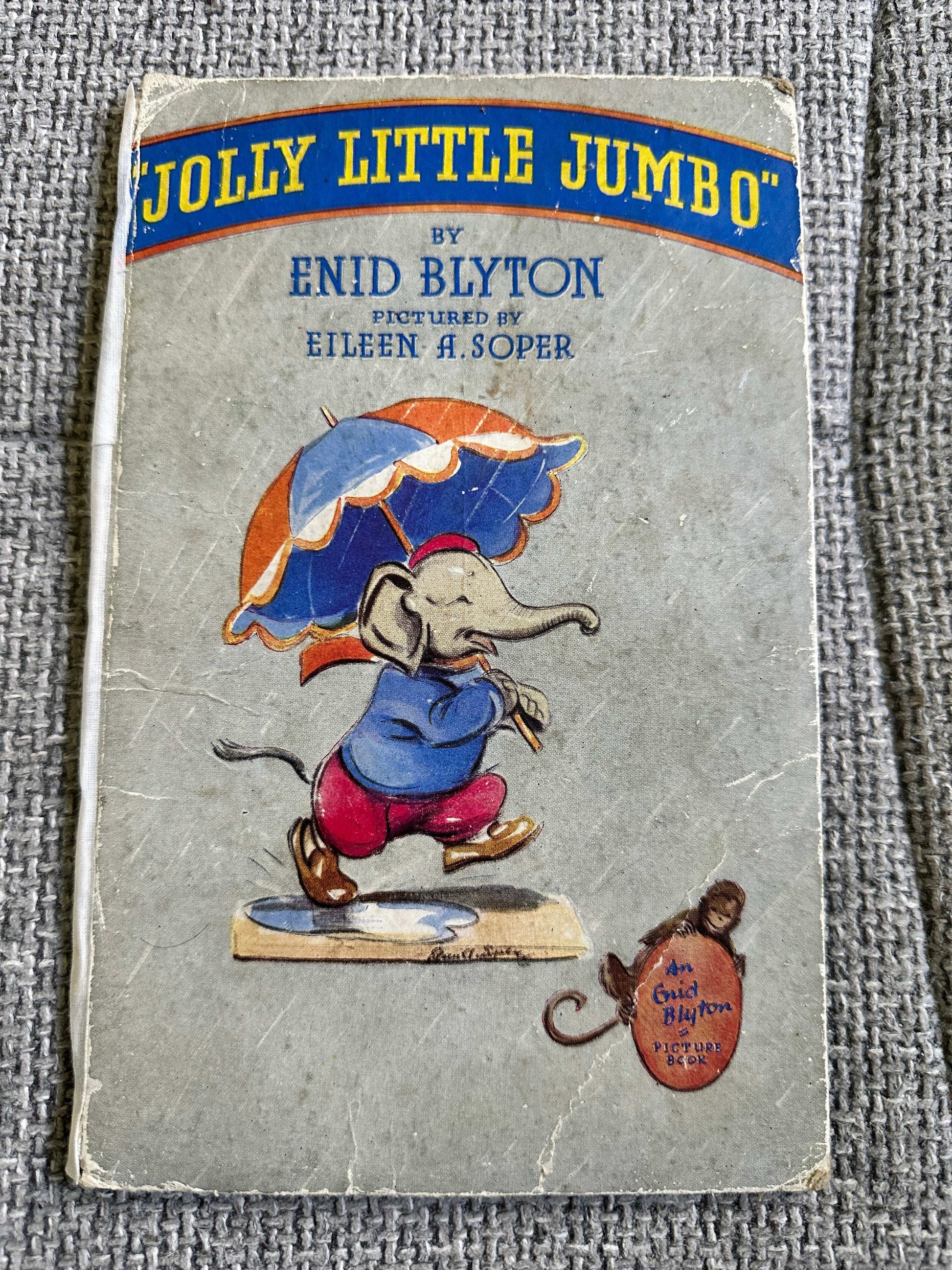1945*1st* Jolly Little Jumbo - Enid Blyton (Eileen A. Soper Illust) The Brockhampton Book Co Ltd