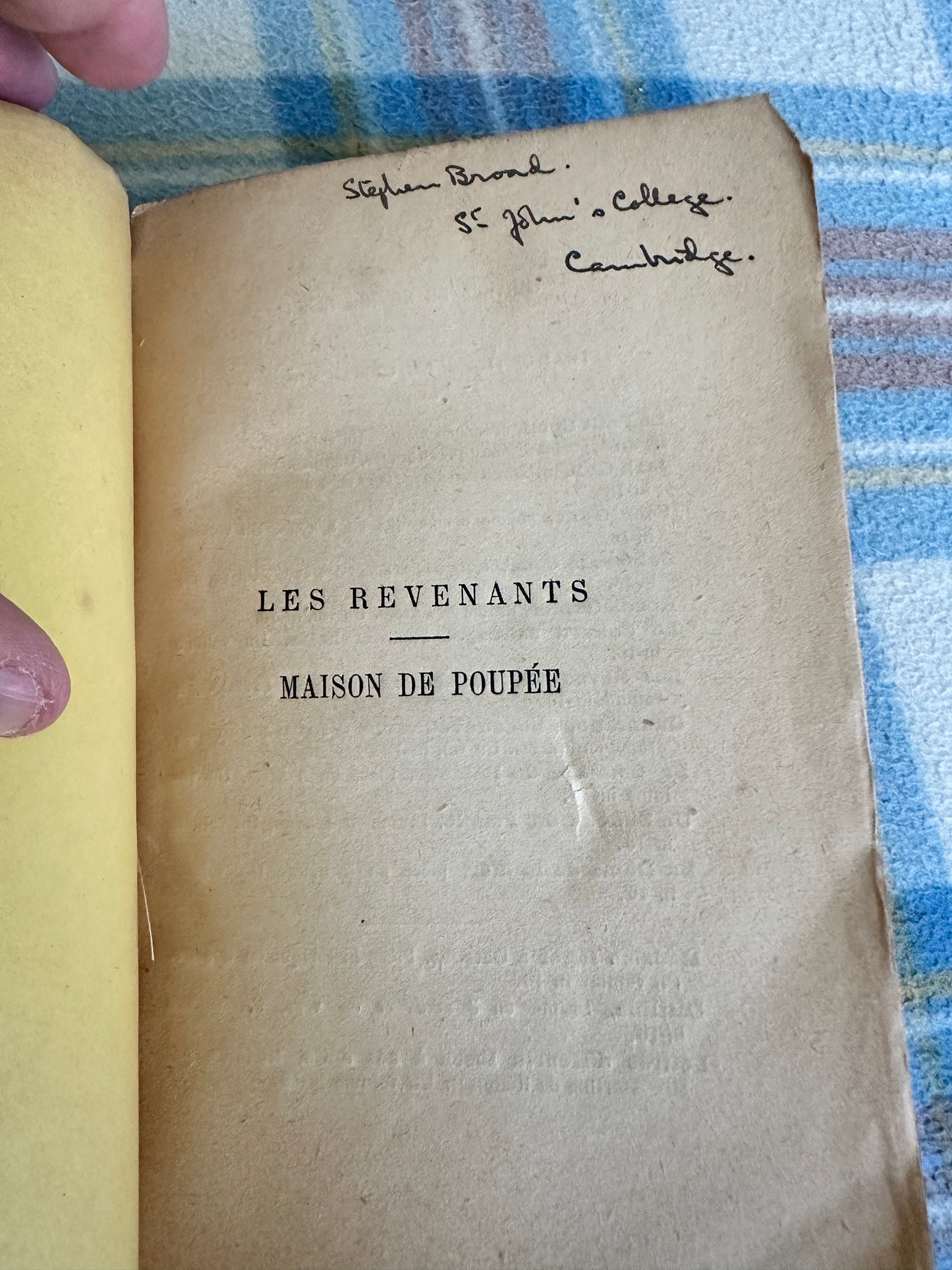 1927 Les Revenants / Maison de Poupée - Henrik Ibsen(Perrin & Co)