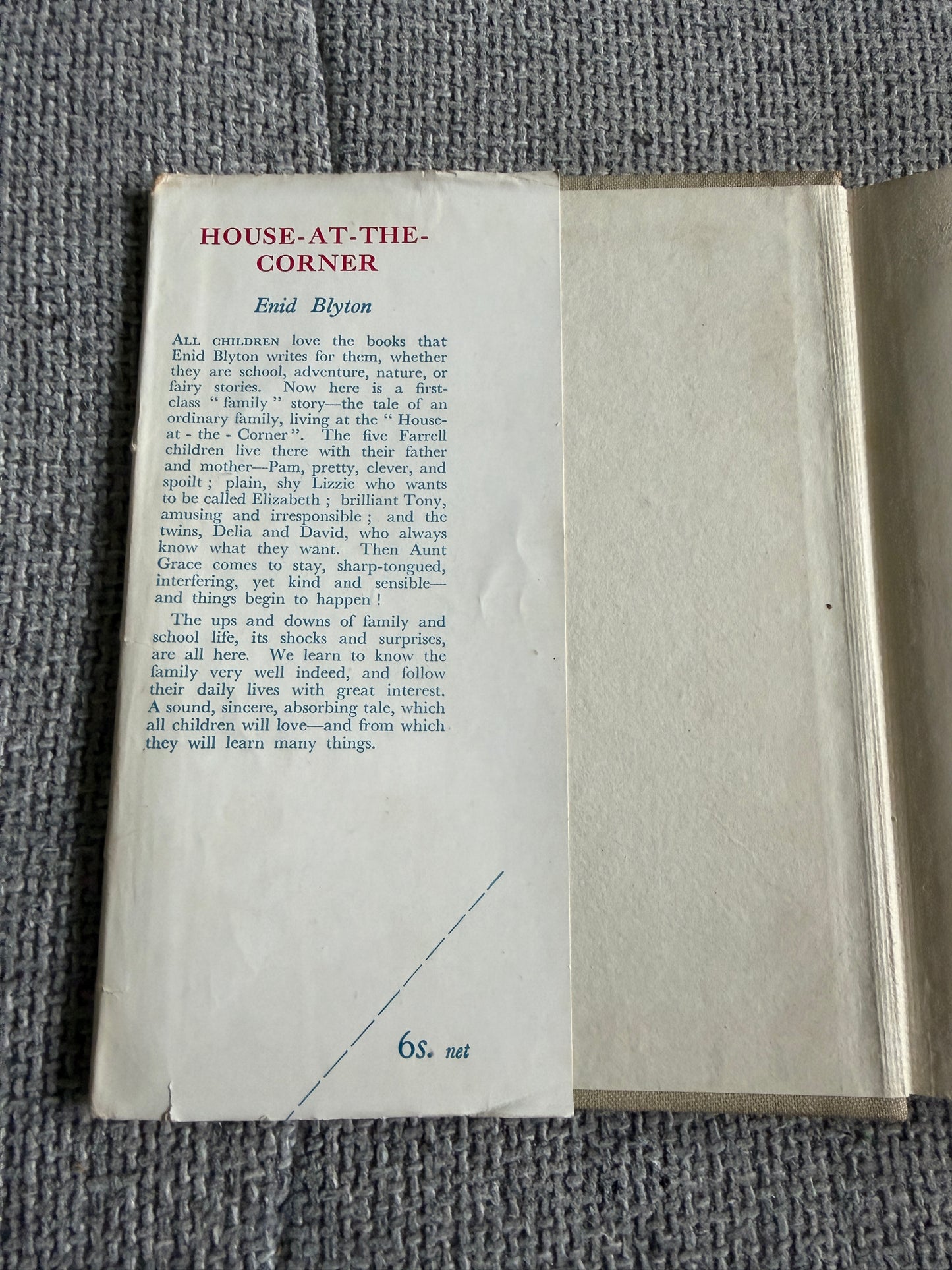 1947*1st* House At The Corner - Enid Blyton (Elsie Walker illust) Lutterworth Press