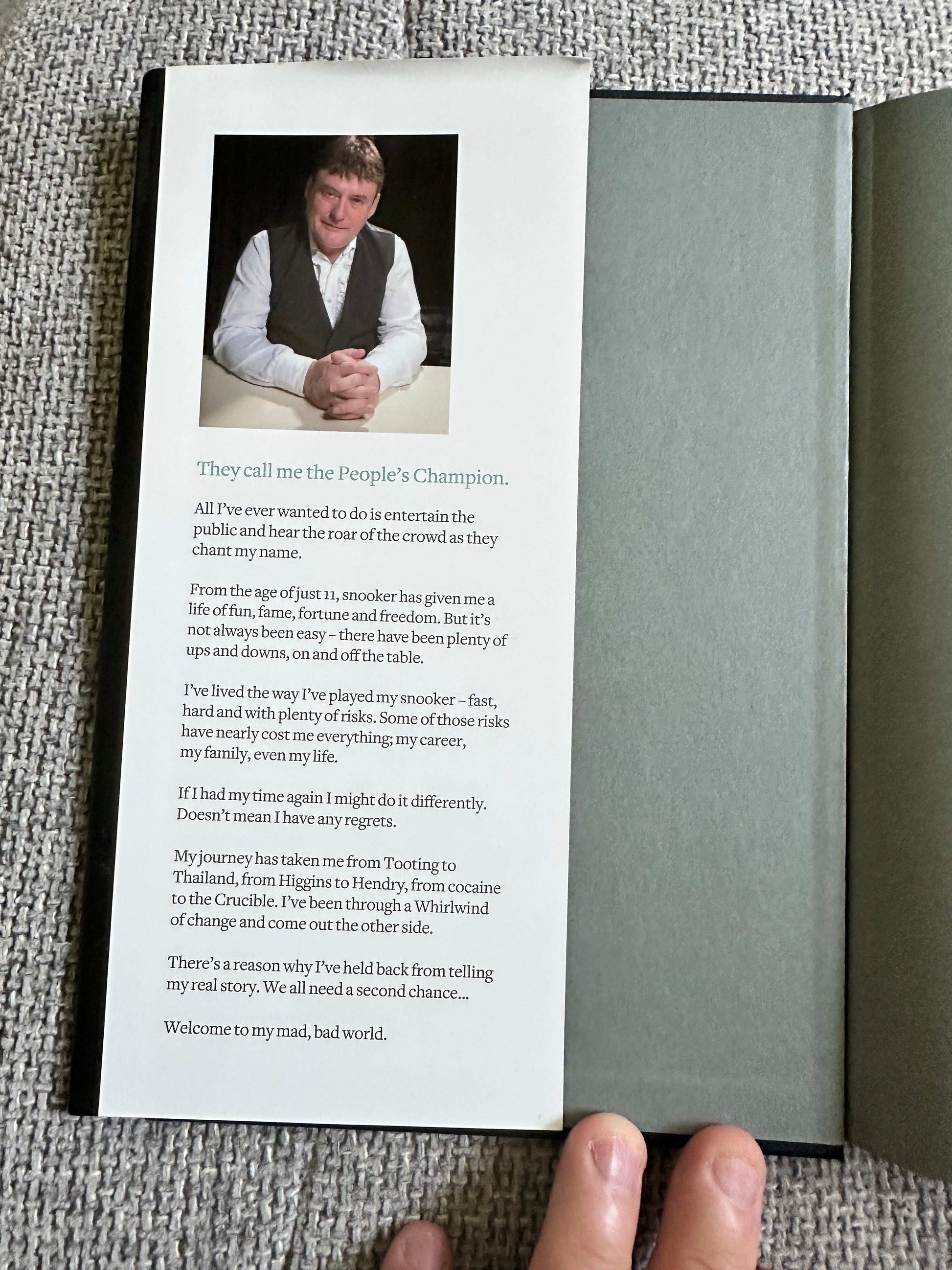 2014*SIGNED 1st* Second Wind: My Autobiography - Jimmy White (Sport Media)