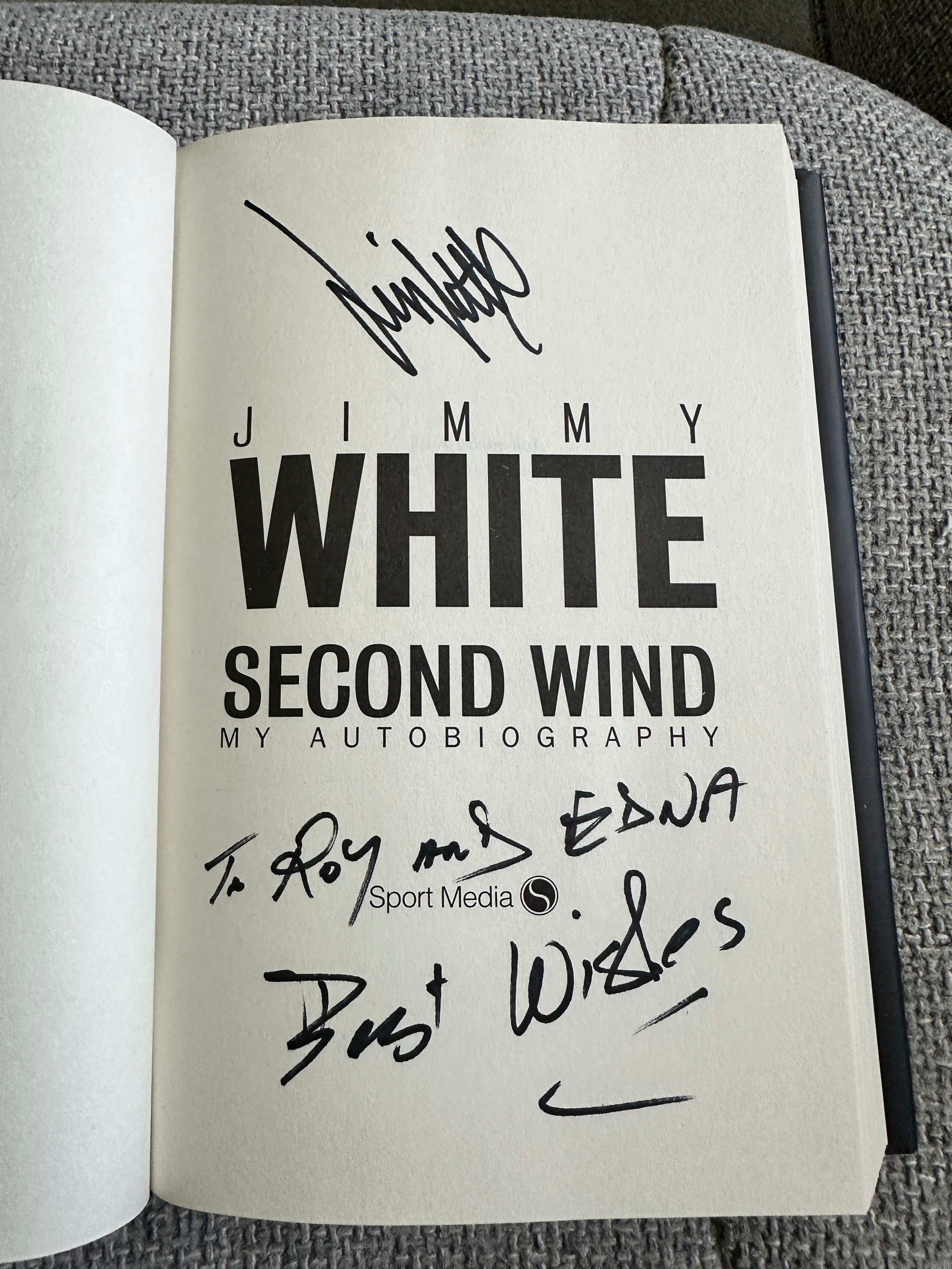 2014*SIGNED 1st* Second Wind: My Autobiography - Jimmy White (Sport Media)