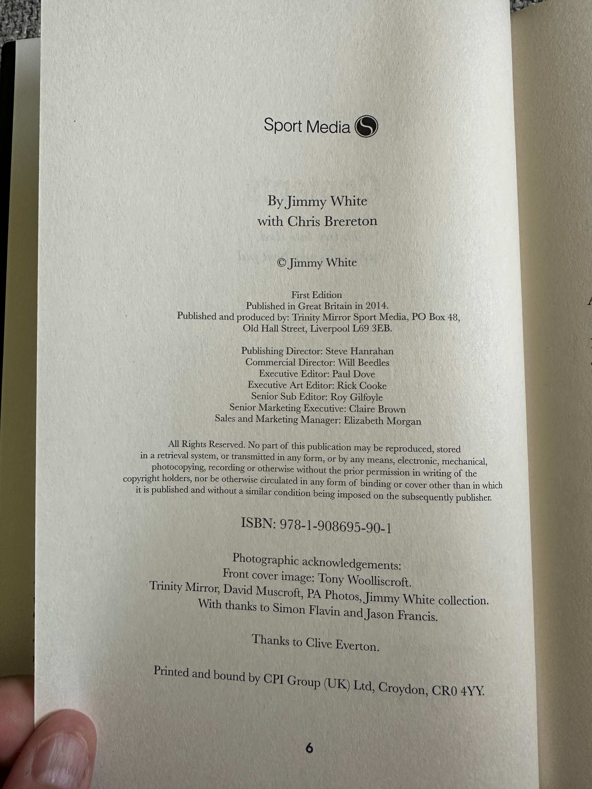 2014*SIGNED 1st* Second Wind: My Autobiography - Jimmy White (Sport Media)