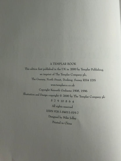 2000 The Wind In The Willows - Kenneth Grahame (Helen Ward Illustrated) Templar Classics