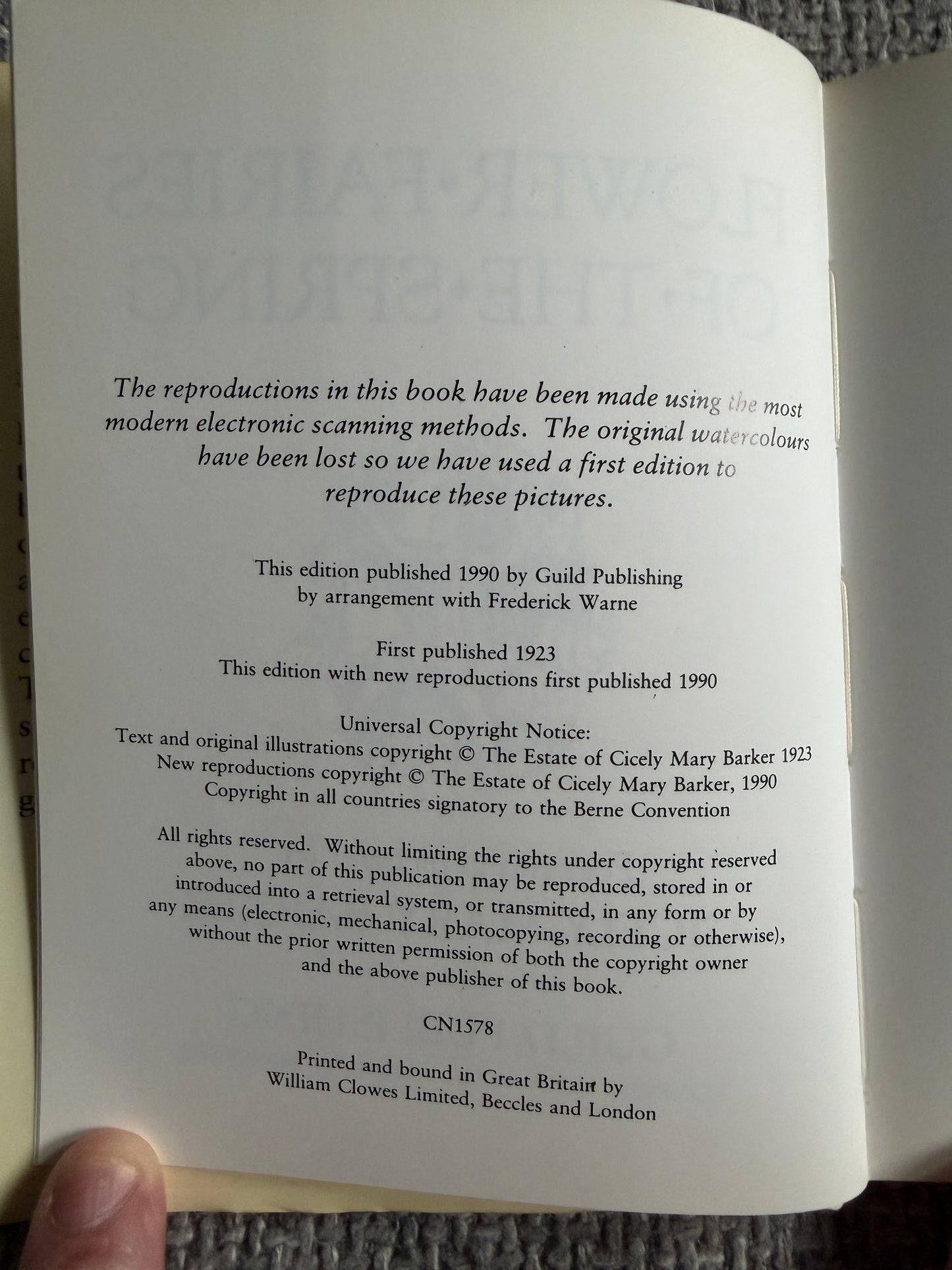 1990 Flower Fairies Of The Spring - Cicely Mary Barker (Guild Publishing)