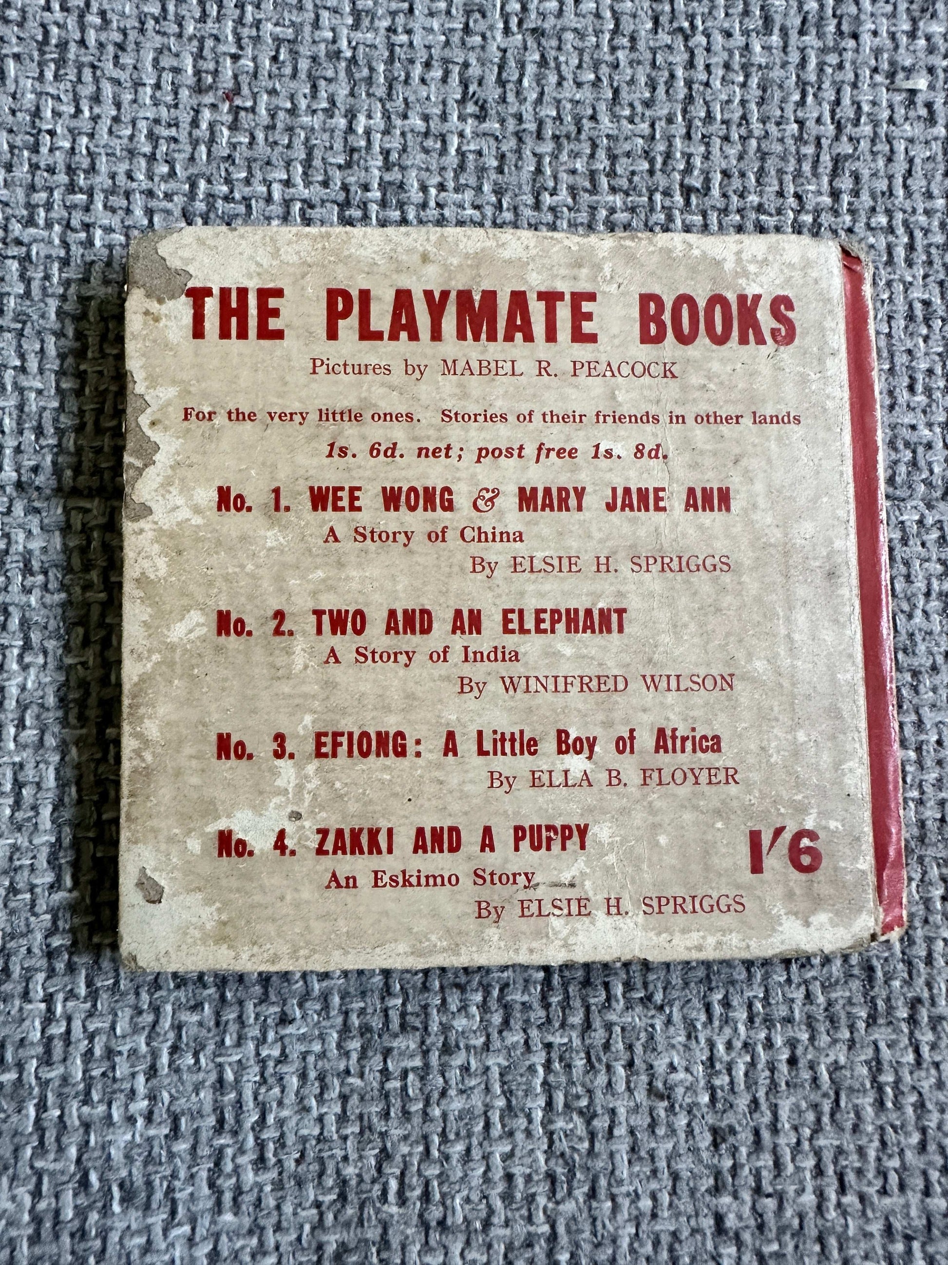 1942 Wee Wong & Mary Jane Ann: Playmate Books - Elsie H. Spriggs (The Livingstone Press)