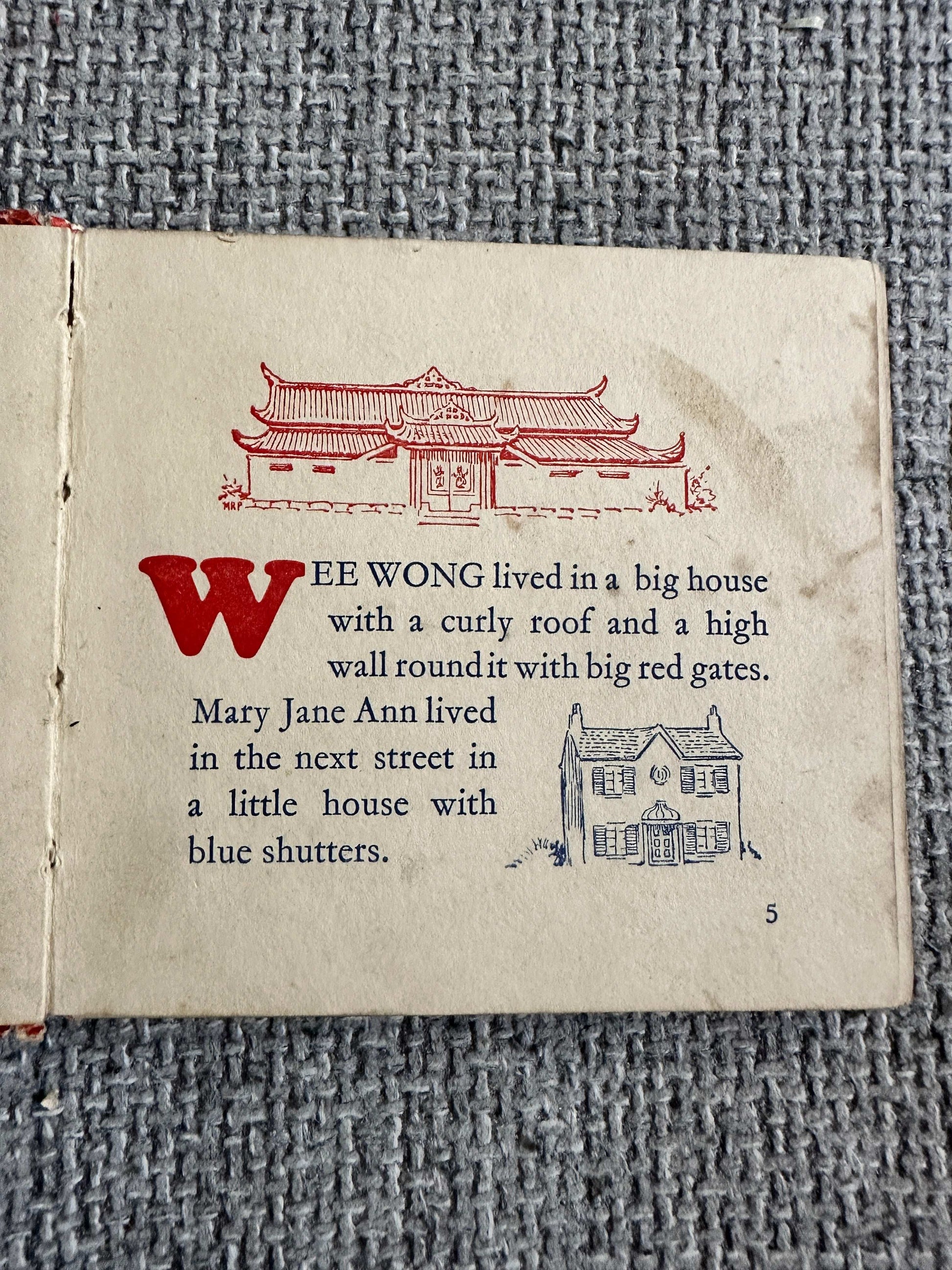 1942 Wee Wong & Mary Jane Ann: Playmate Books - Elsie H. Spriggs (The Livingstone Press)