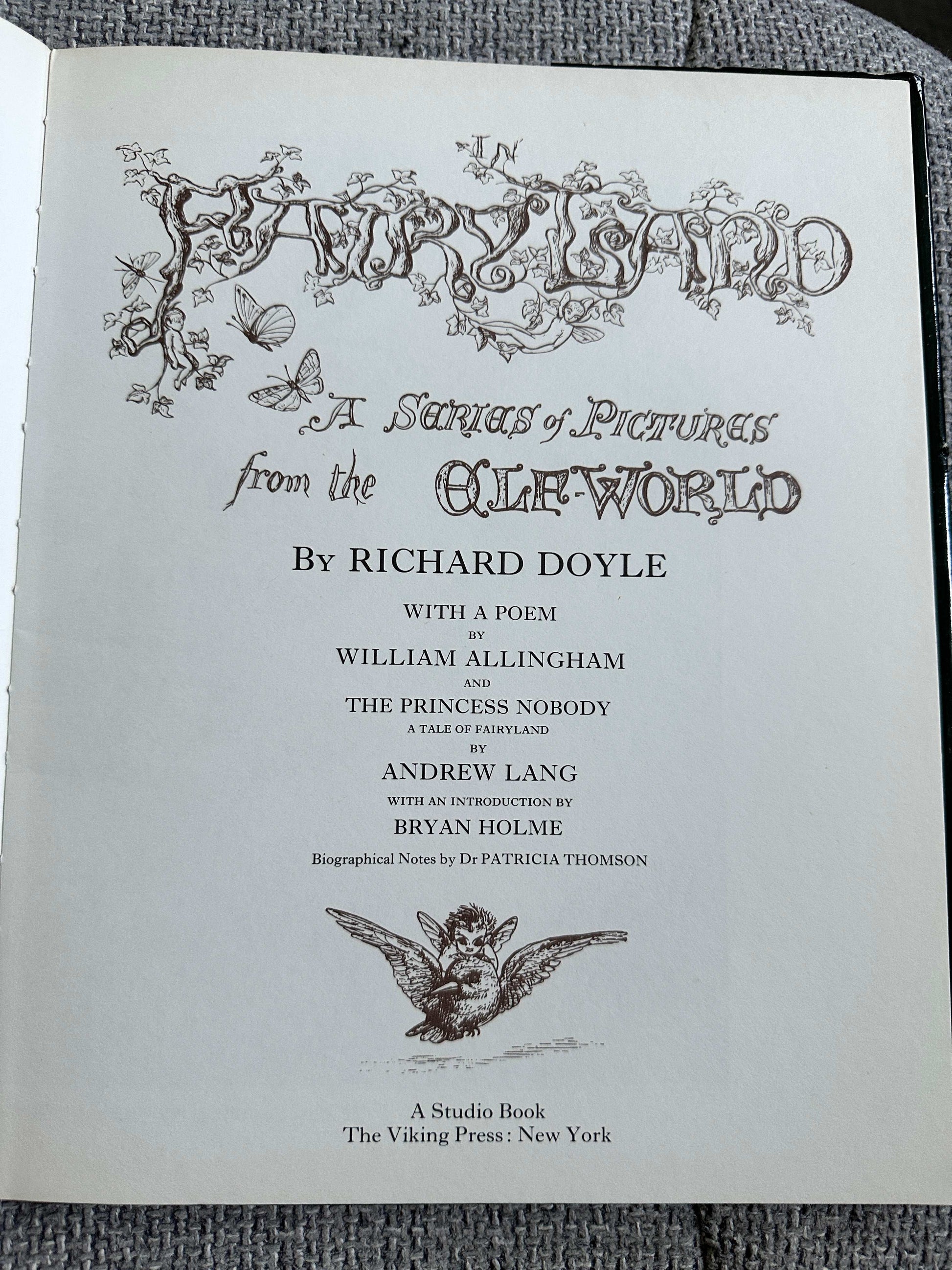 1979 In Fairyland Pictures From The Elf-World - Richard Doyle (The Viking Press)