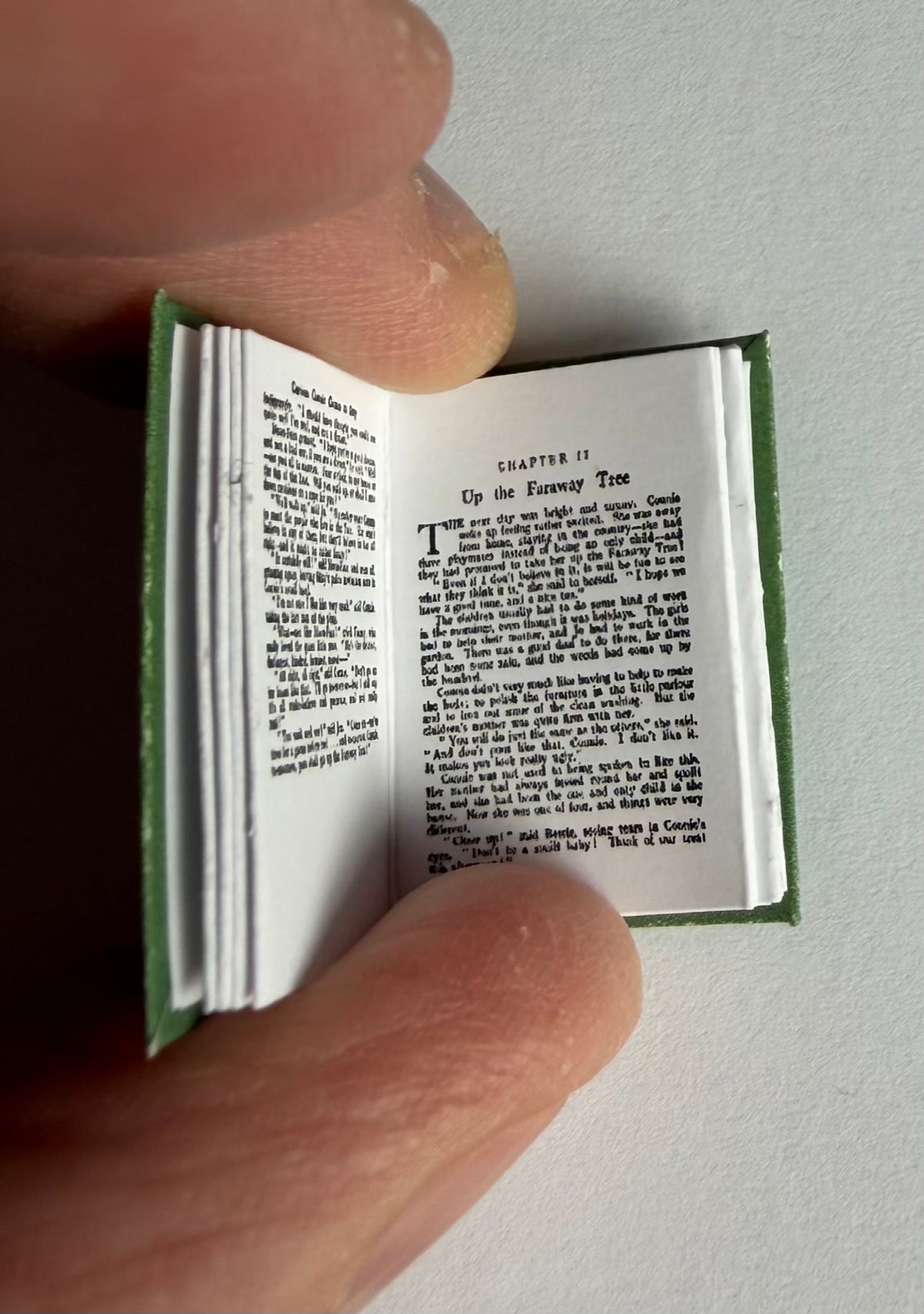 The Folk Of The Faraway Tree 1:12 scale 2x3 detachable dust jacket opening book not full book