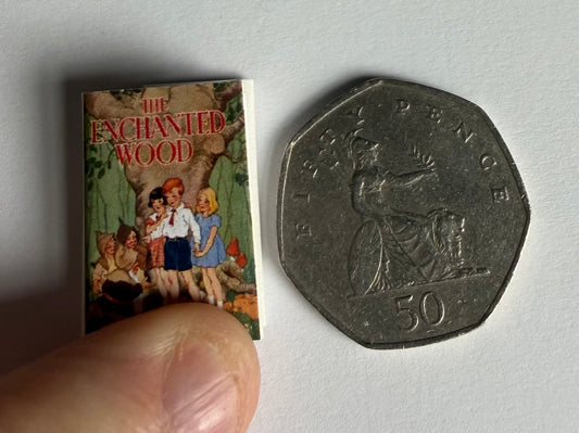 The Enchanted Wood 1:12 scale 2x3 detachable dust jacket opening book text and images not the full book for collectors