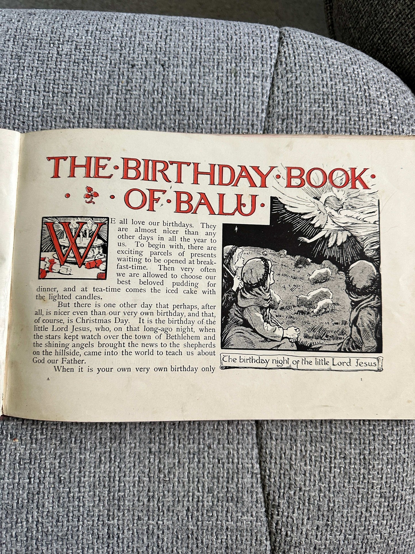 1921*1st* The Birthday Book Of Balu - Amy Steedman (Helen Jacob’s Illust) United Council For Missionary Education)l