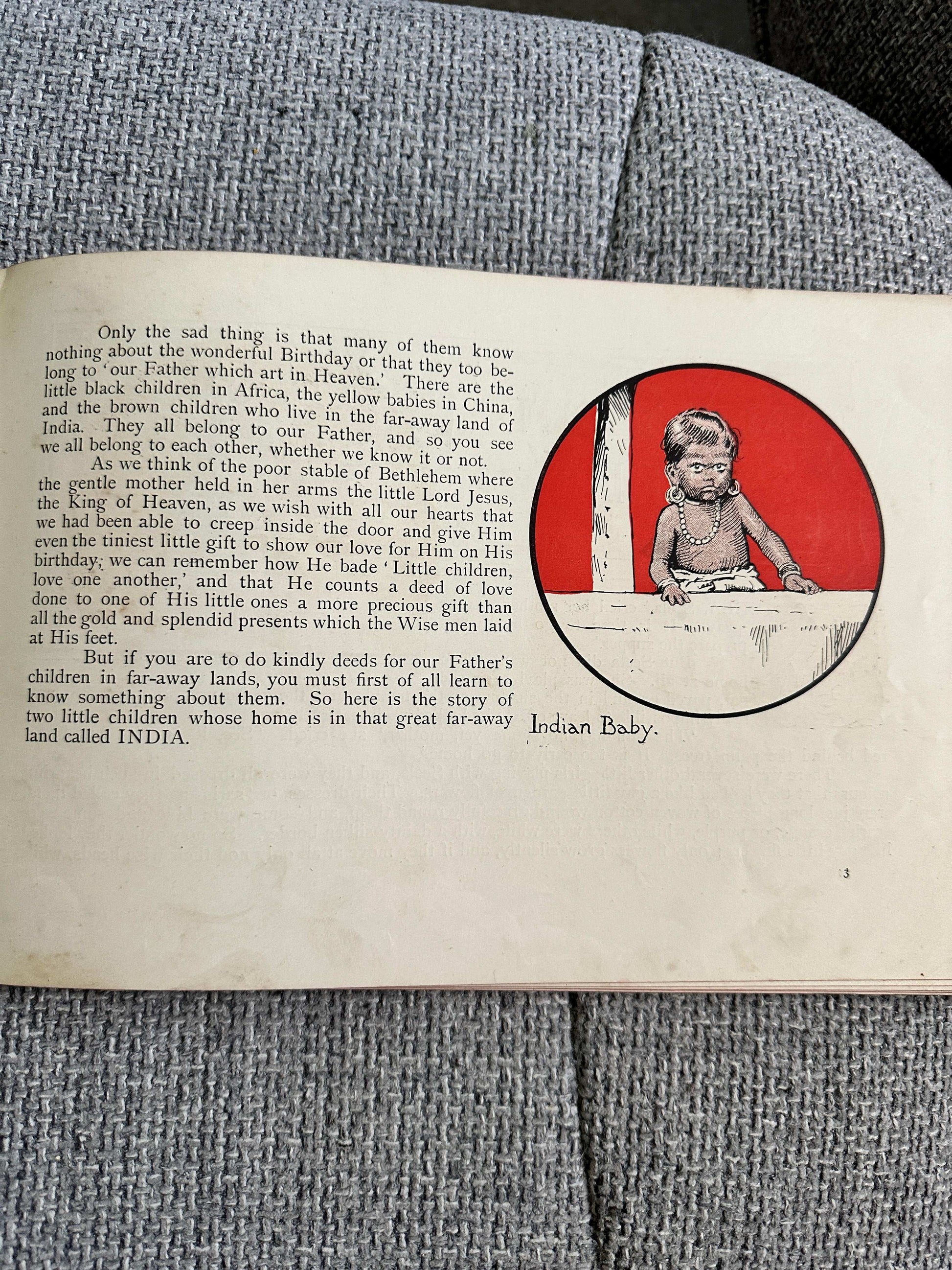 1921*1st* The Birthday Book Of Balu - Amy Steedman (Helen Jacob’s Illust) United Council For Missionary Education)l