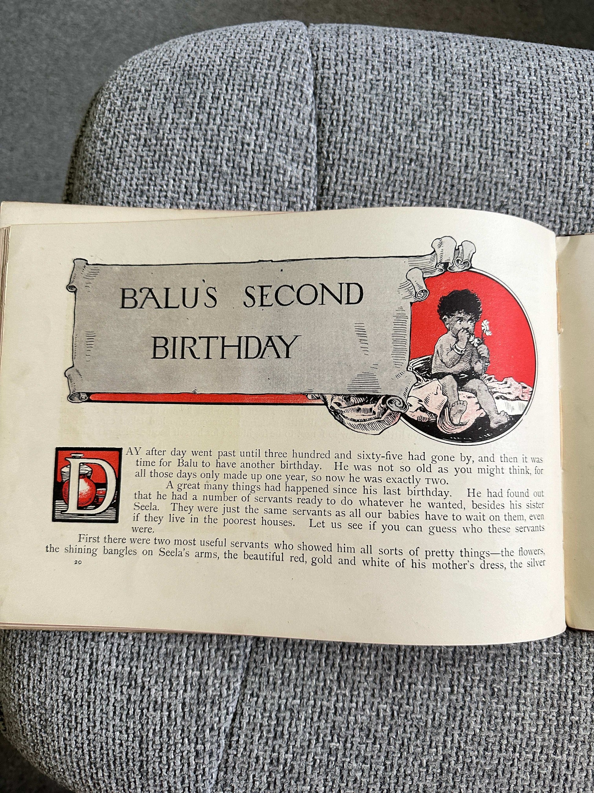1921*1st* The Birthday Book Of Balu - Amy Steedman (Helen Jacob’s Illust) United Council For Missionary Education)l