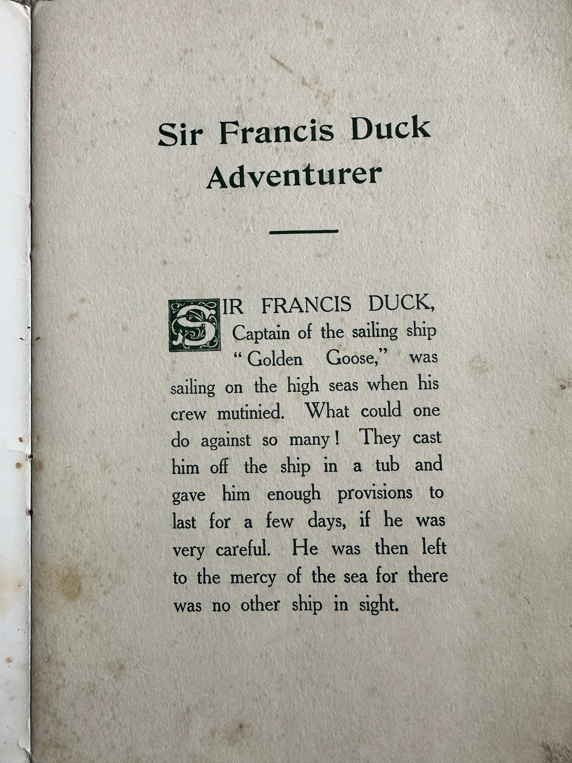 1916*1st* Sir Francis Duck Adventurer - Ernest Aris (Gale & Polden)