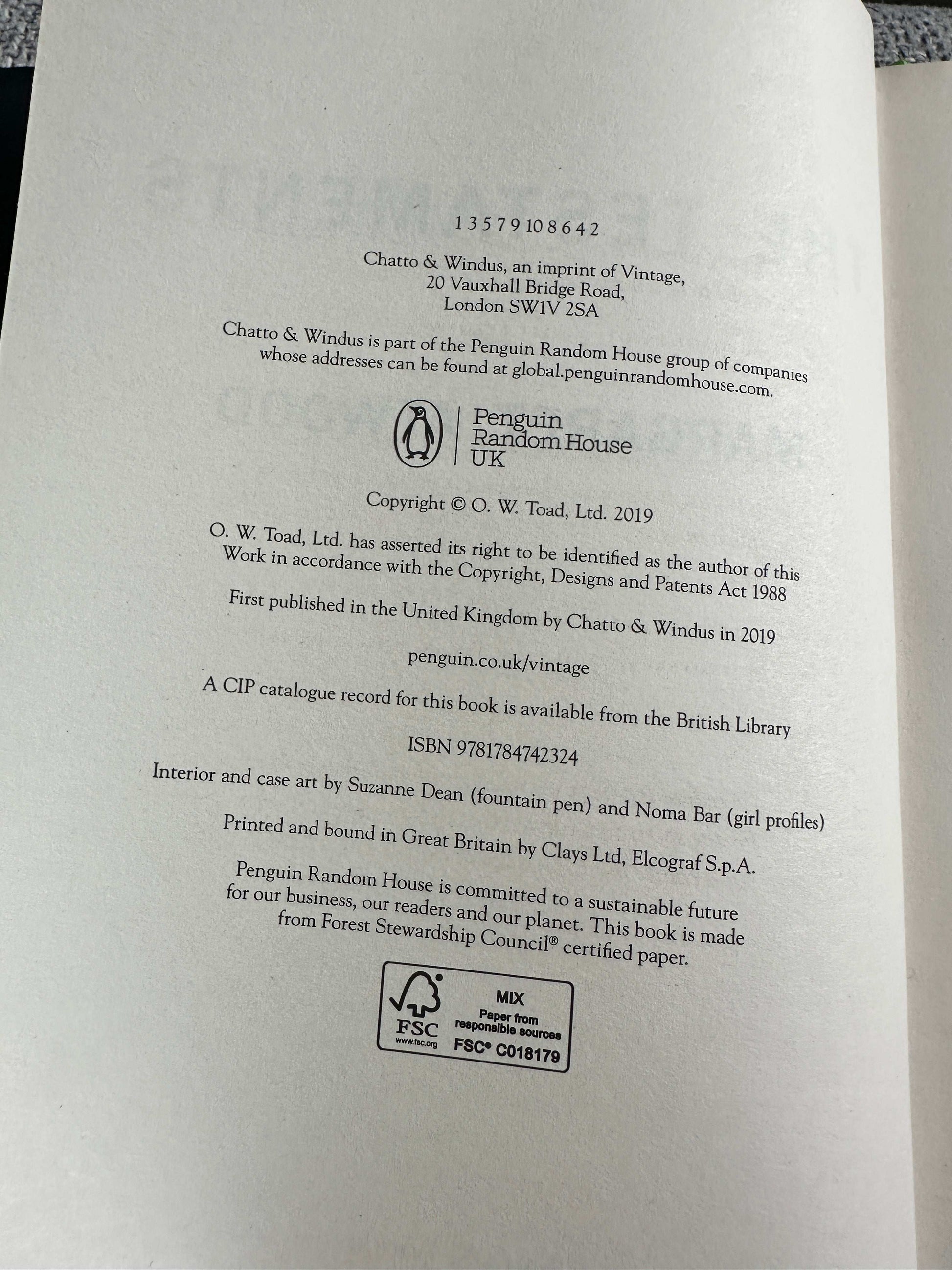 2019*1st* The Testaments - Margaret Atwood (Chatto & Windus) + Bookmark