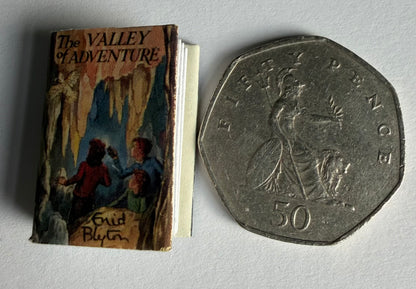 The Valley Of Adventure 1:12 scale 2x3 opening book text dust jacket